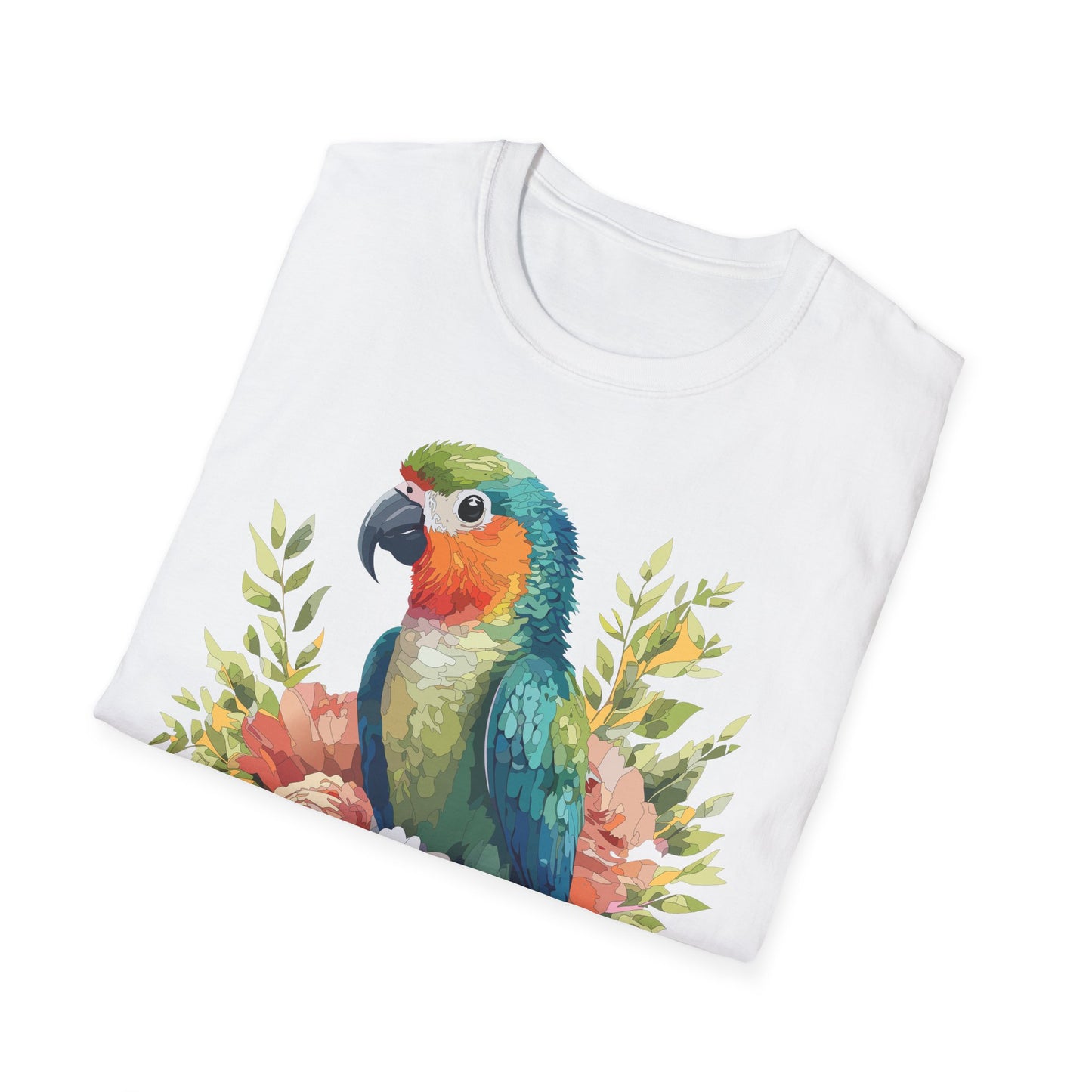 Bird T-Shirt, Floral Bird T Shirt, Shirt with Bird, Shirt with Animal