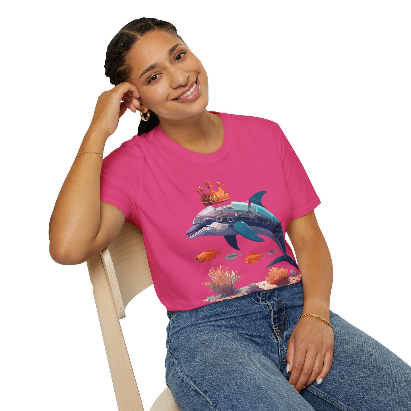 Dolphin Shirts, Shirt with Dolphin, Fish Tee Shirt, Animal Shirt