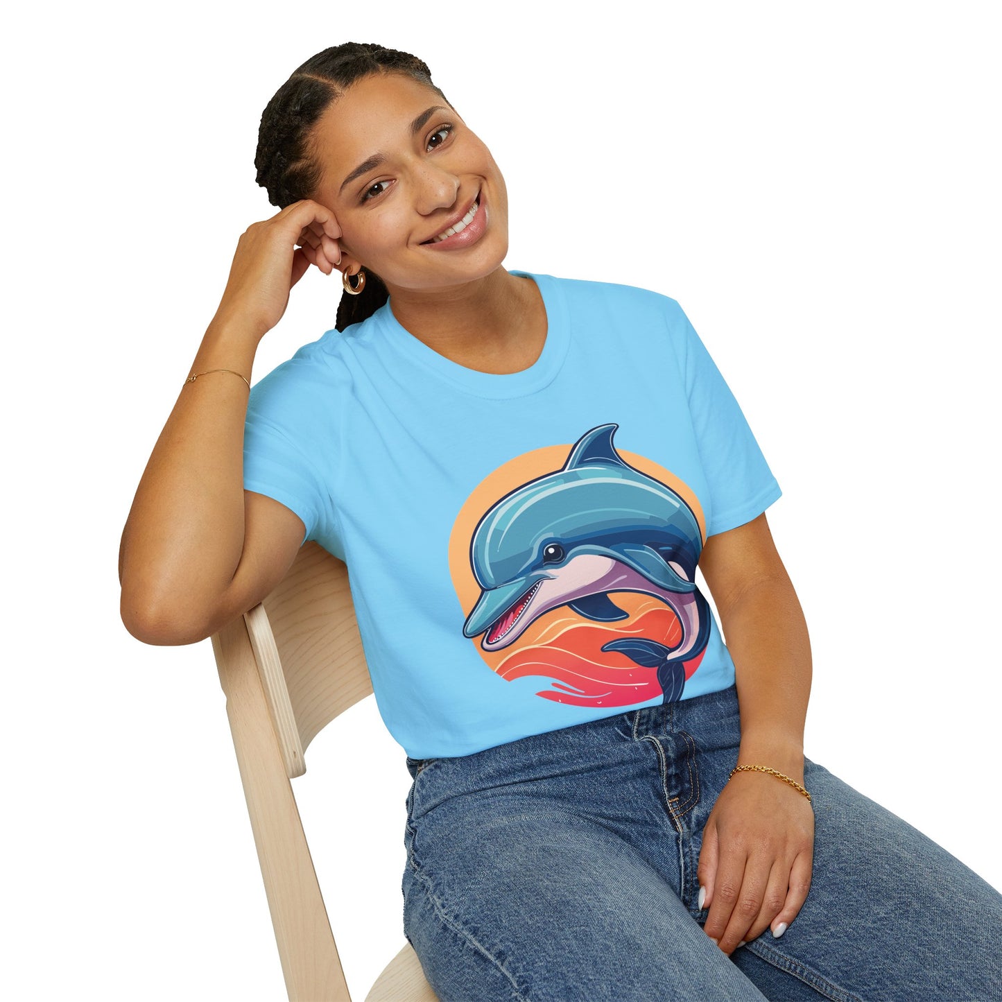 Dolphin Shirts, Shirt with Dolphin, Fish Tee Shirt, Animal Shirt