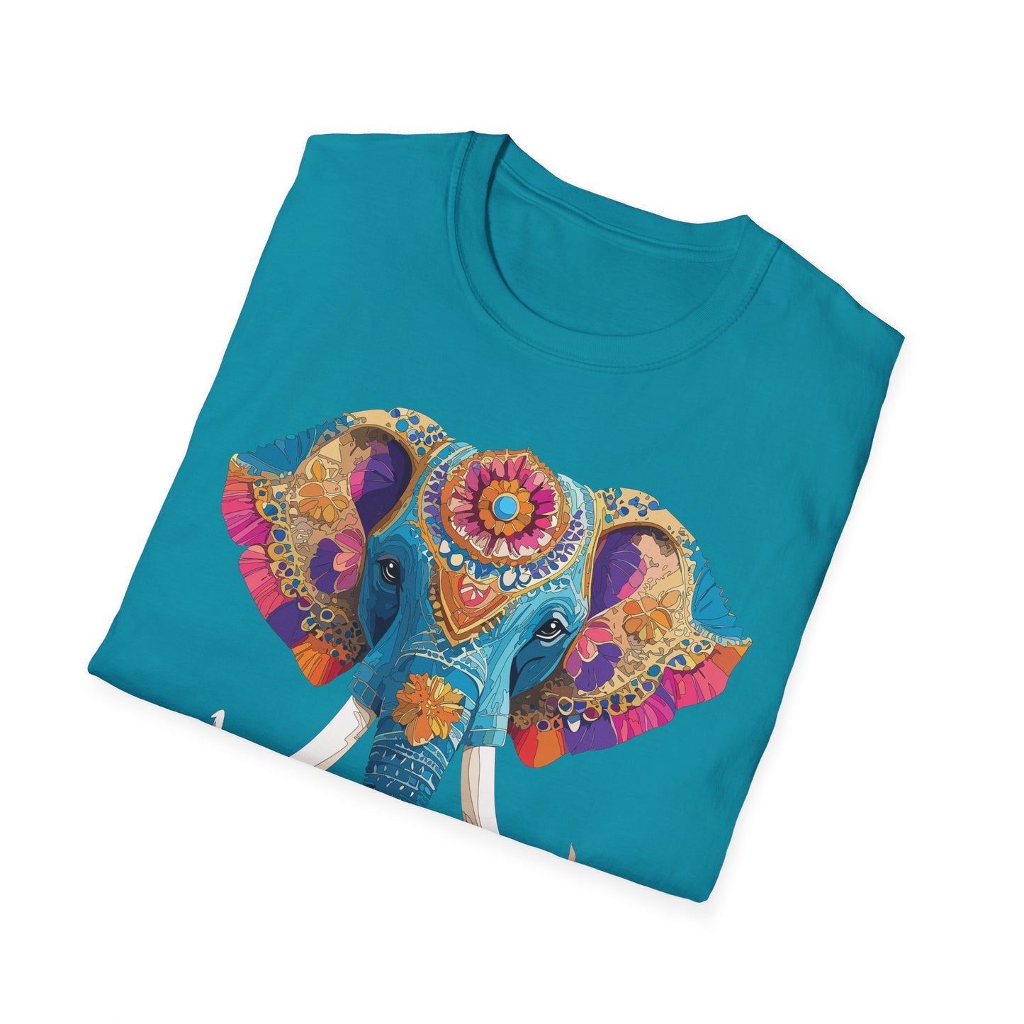 Elephant Shirt, T Shirt with Elephant, Elephant on T Shirt, T Shirt with Animation, Animals Tee Shirt