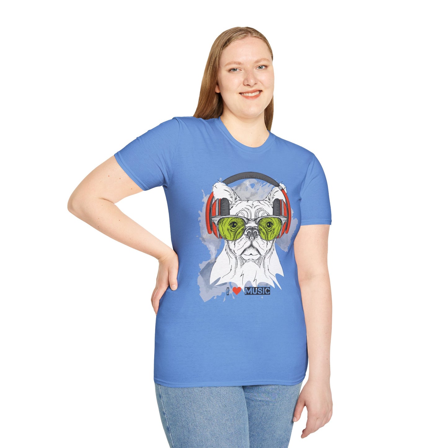 I love Music Animals Shirts, Shirt with Animals, Animals with Headphones Shirt