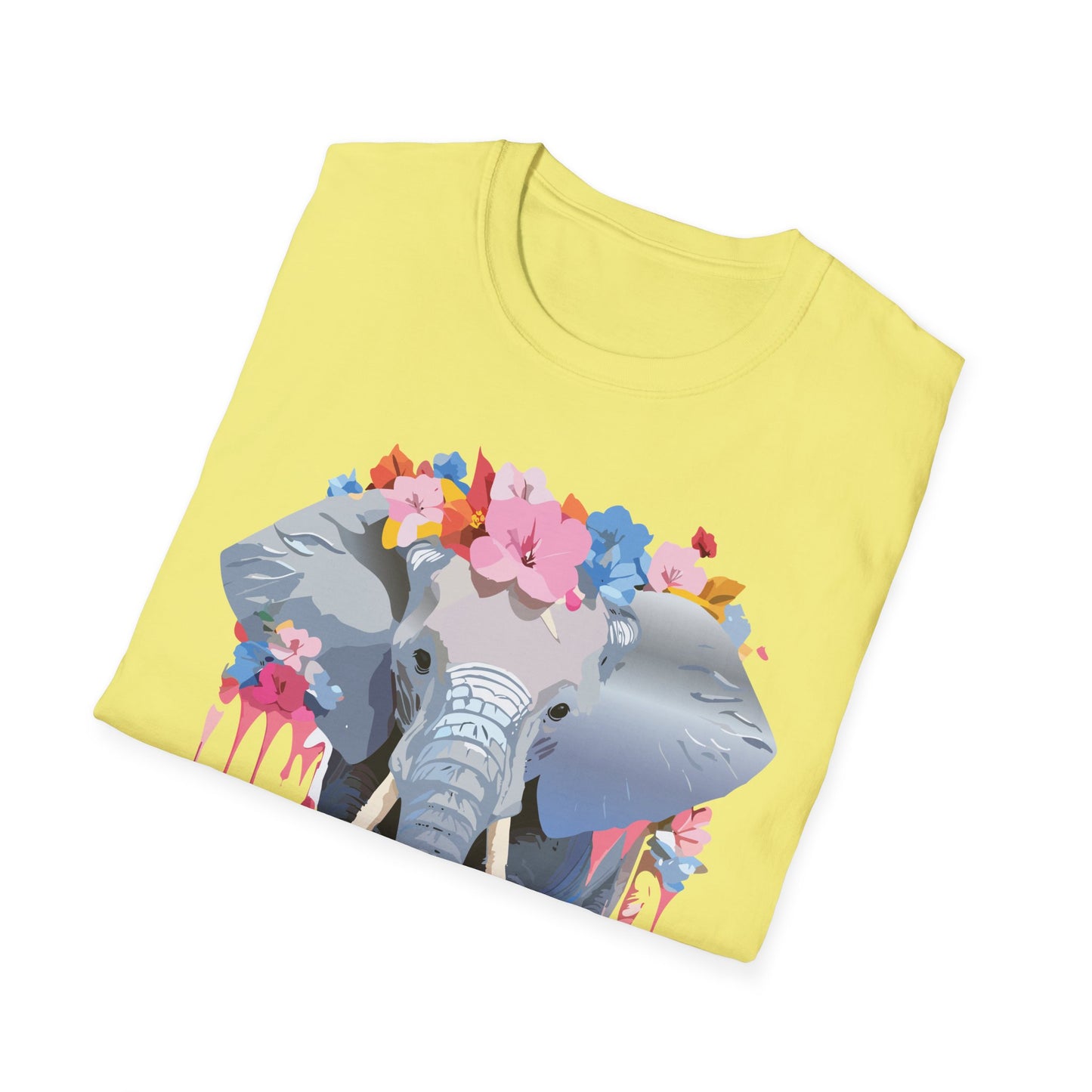 Elephant Shirt, T Shirt with Elephant, Elephant on T Shirt, T Shirt with Animation, Animals Tee Shirt