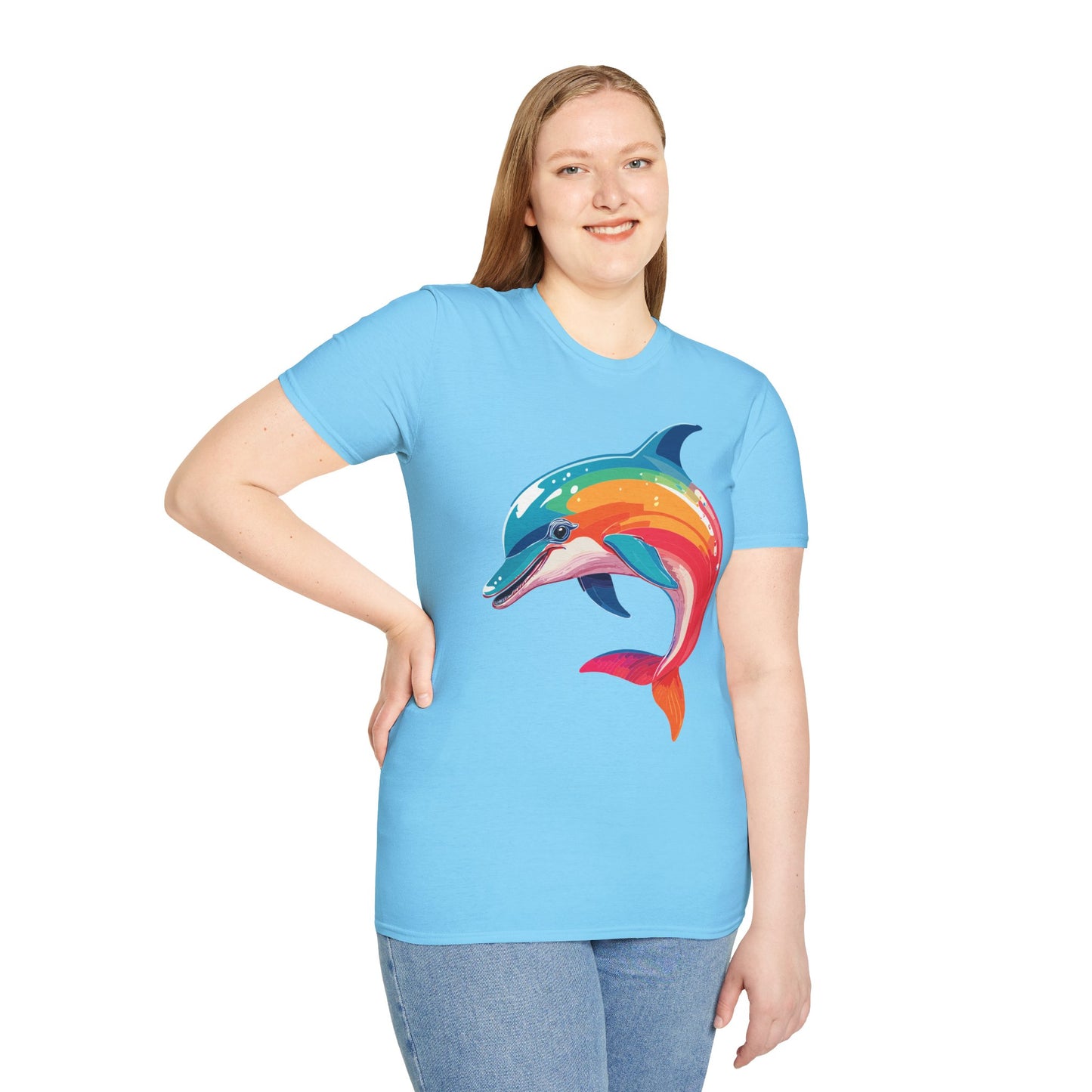 Dolphin Shirts, Shirt with Dolphin, Fish Tee Shirt, Animal Shirt