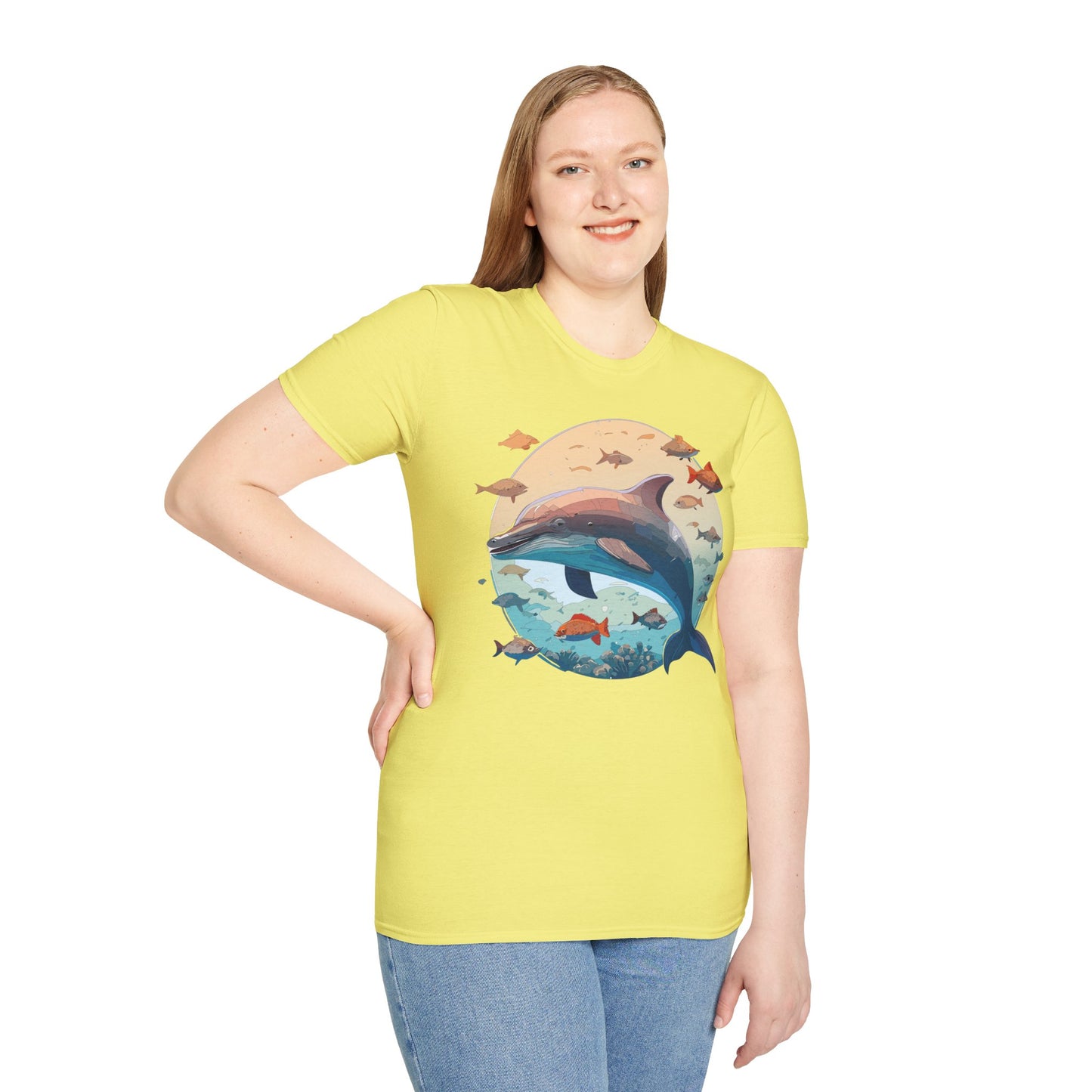 Dolphin Shirts, Shirt with Dolphin, Fish Tee Shirt, Animal Shirt