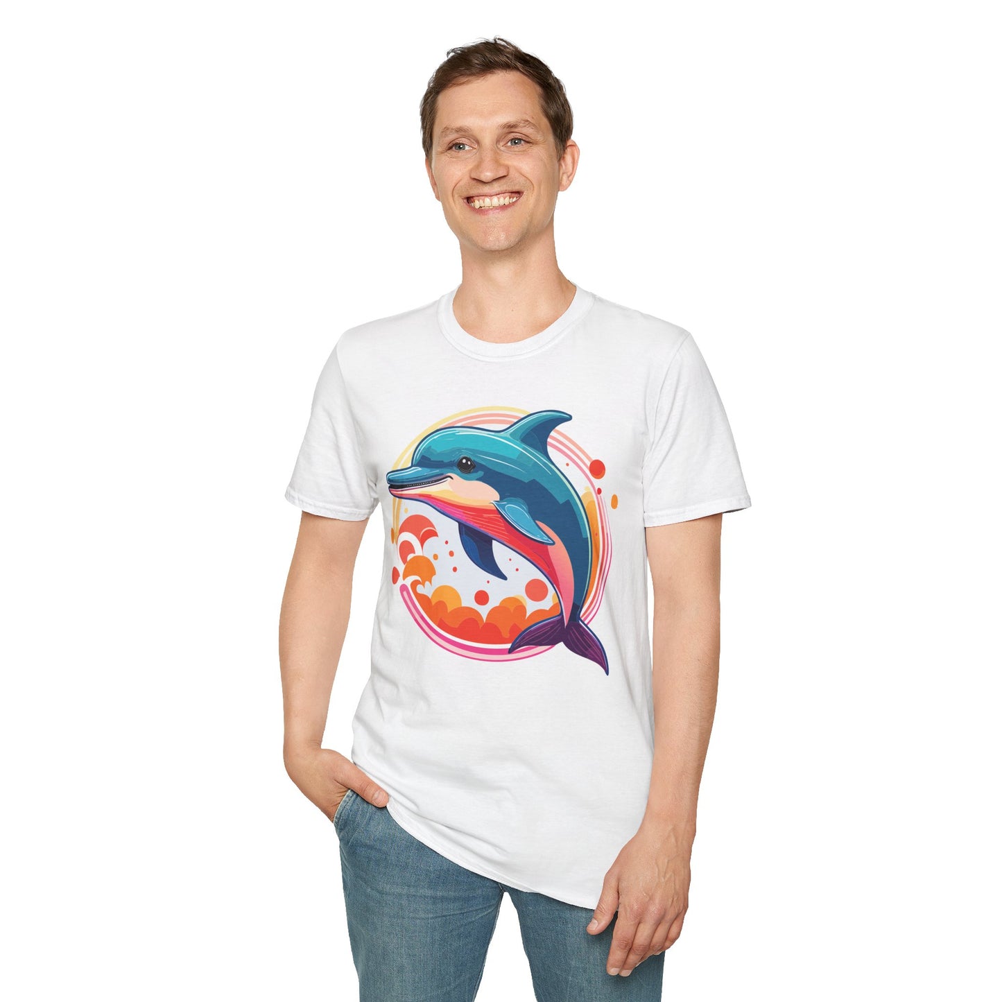 Dolphin Shirts, Shirt with Dolphin, Fish Tee Shirt, Animal Shirt