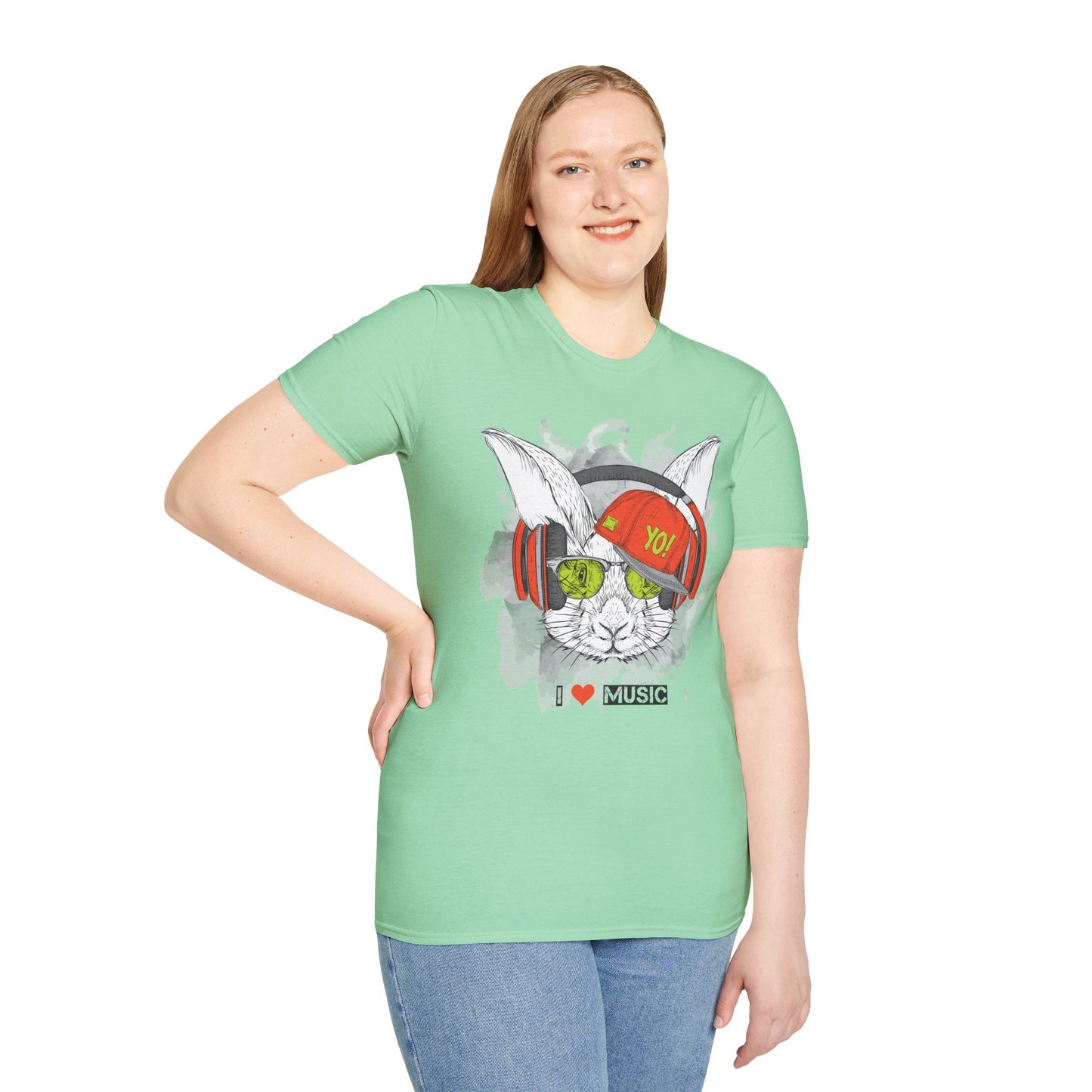 I love Music Animals Shirts, Shirt with Animals, Animals with Headphones Shirt