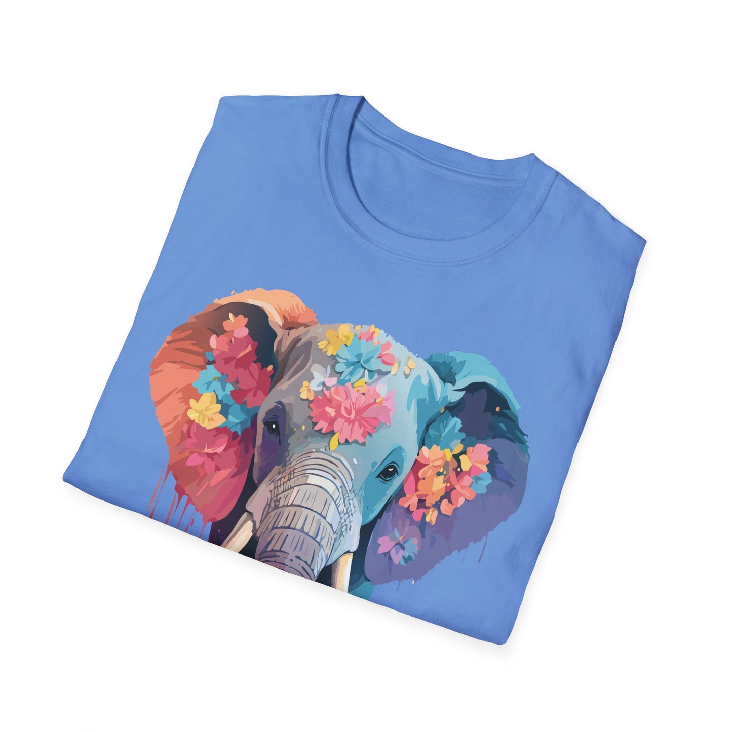 Elephant Shirt, T Shirt with Elephant, Elephant on T Shirt, T Shirt with Animation, Animals Tee Shirt