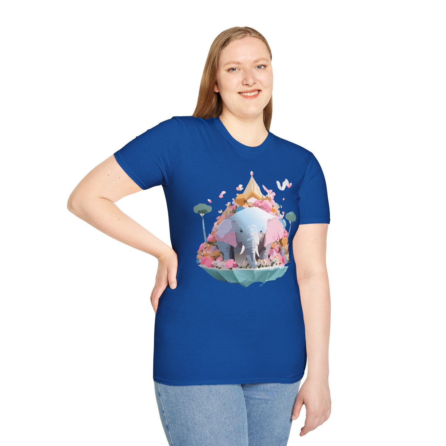 Elephant Shirt, T Shirt with Elephant, Elephant on T Shirt, T Shirt with Animation, Animals Tee Shirt