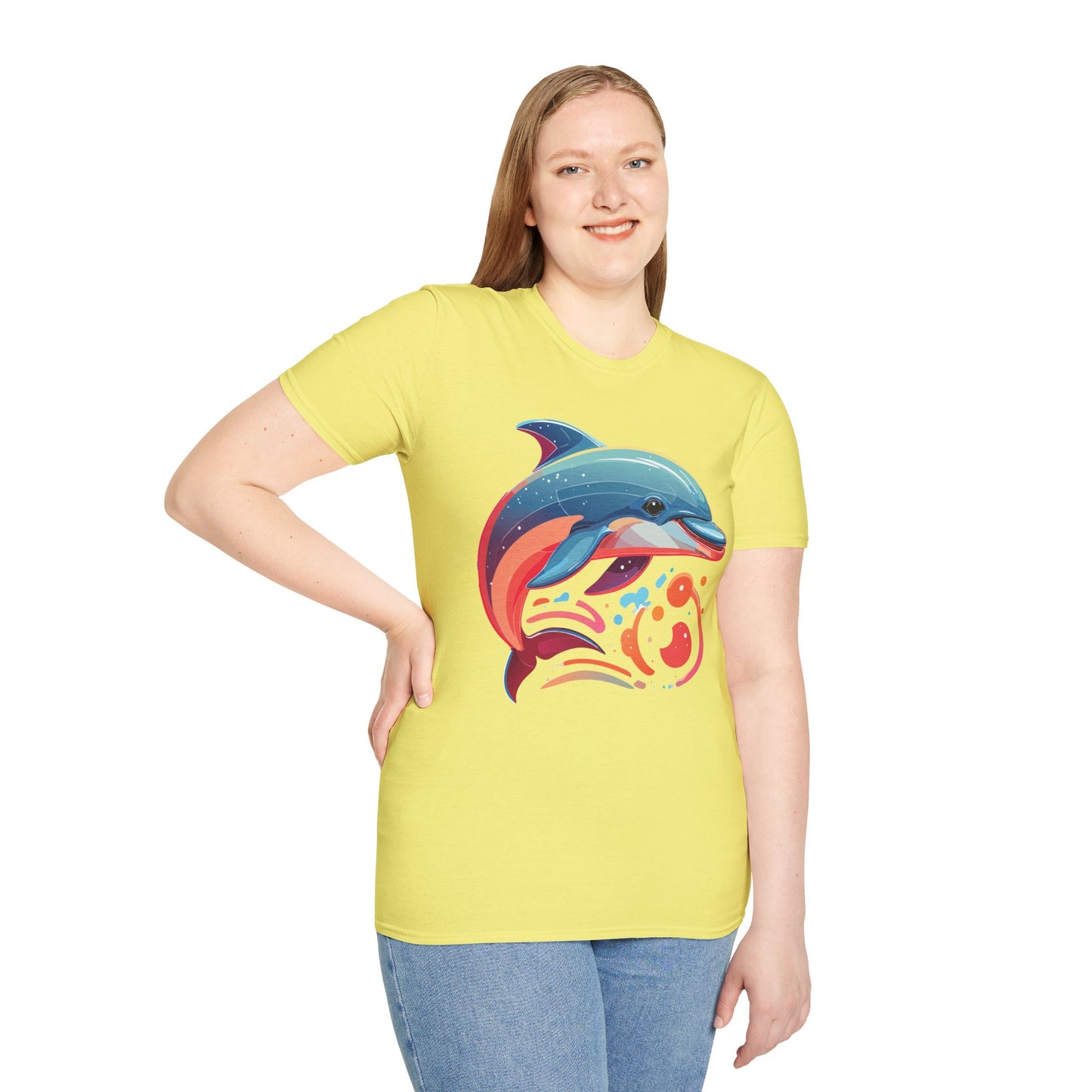 Dolphin Shirts, Shirt with Dolphin, Fish Tee Shirt, Animal Shirt