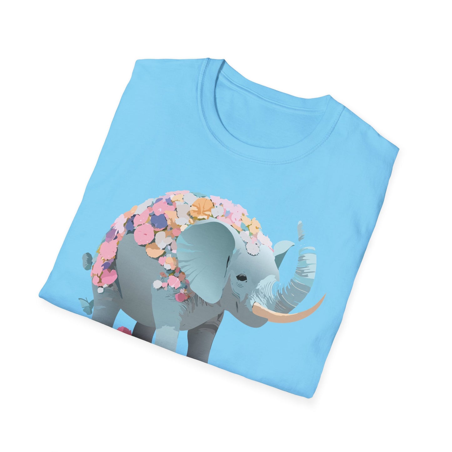 Elephant Shirt, T Shirt with Elephant, Elephant on T Shirt, T Shirt with Animation, Animals Tee Shirt