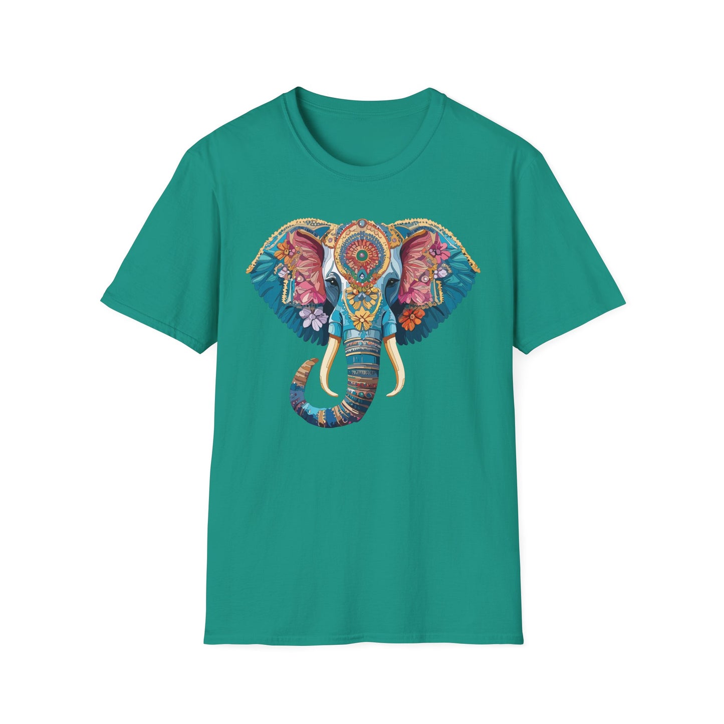 Elephant Shirt, T Shirt with Elephant, Elephant on T Shirt, T Shirt with Animation, Animals Tee Shirt
