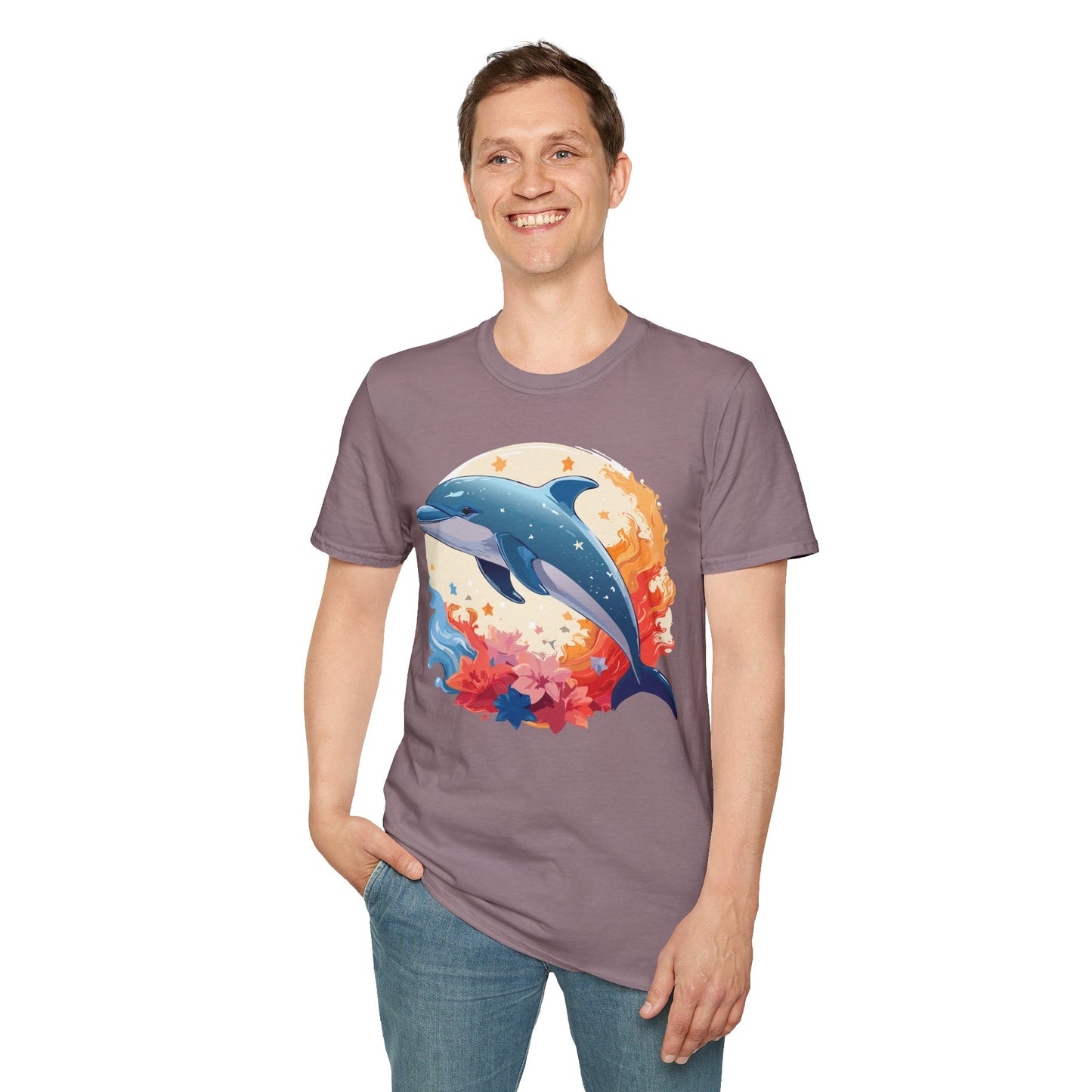 Dolphin Shirts, Shirt with Dolphin, Fish Tee Shirt, Animal Shirt