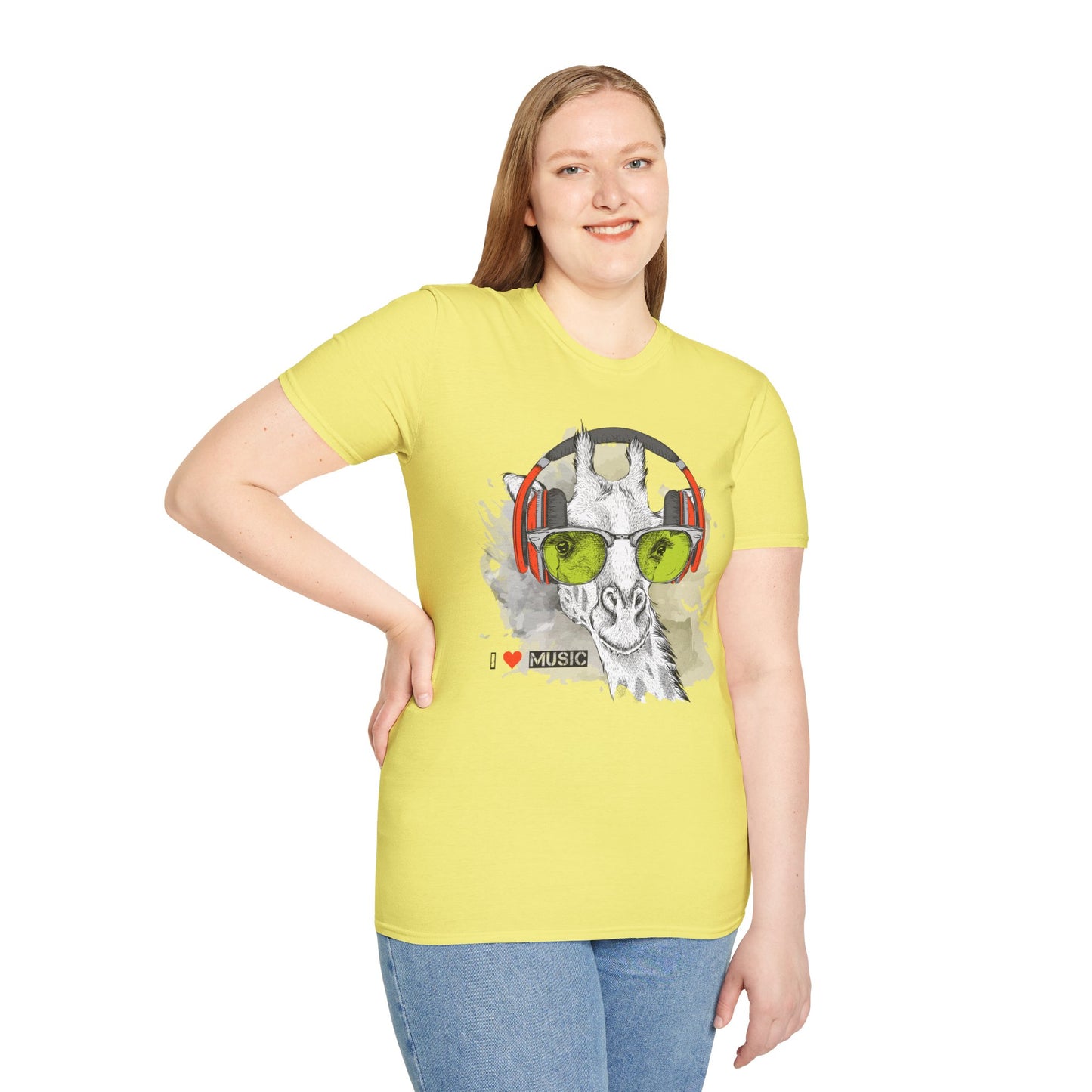 I love Music Animals Shirts, Shirt with Animals, Animals with Headphones Shirt