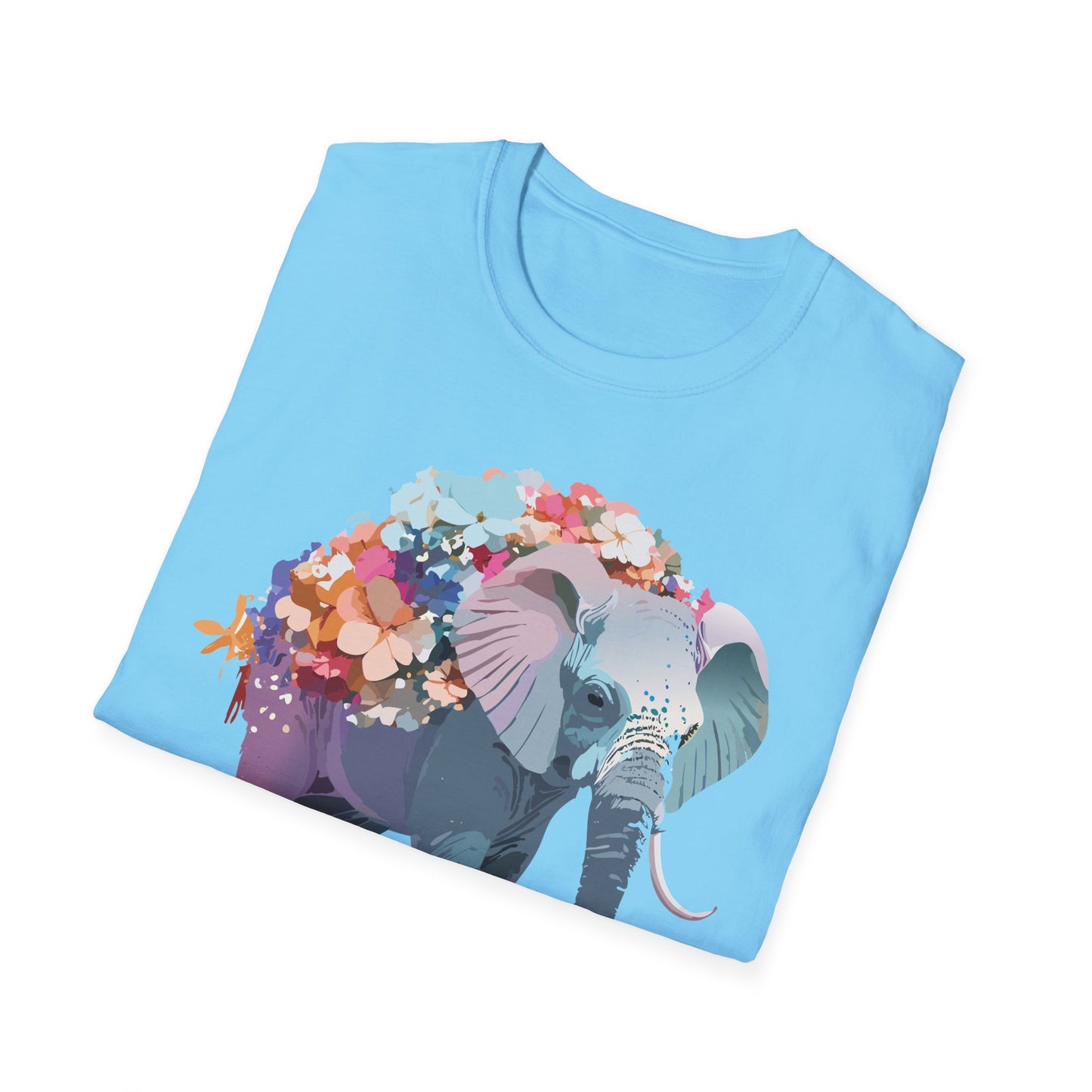Elephant Shirt, T Shirt with Elephant, Elephant on T Shirt, T Shirt with Animation, Animals Tee Shirt