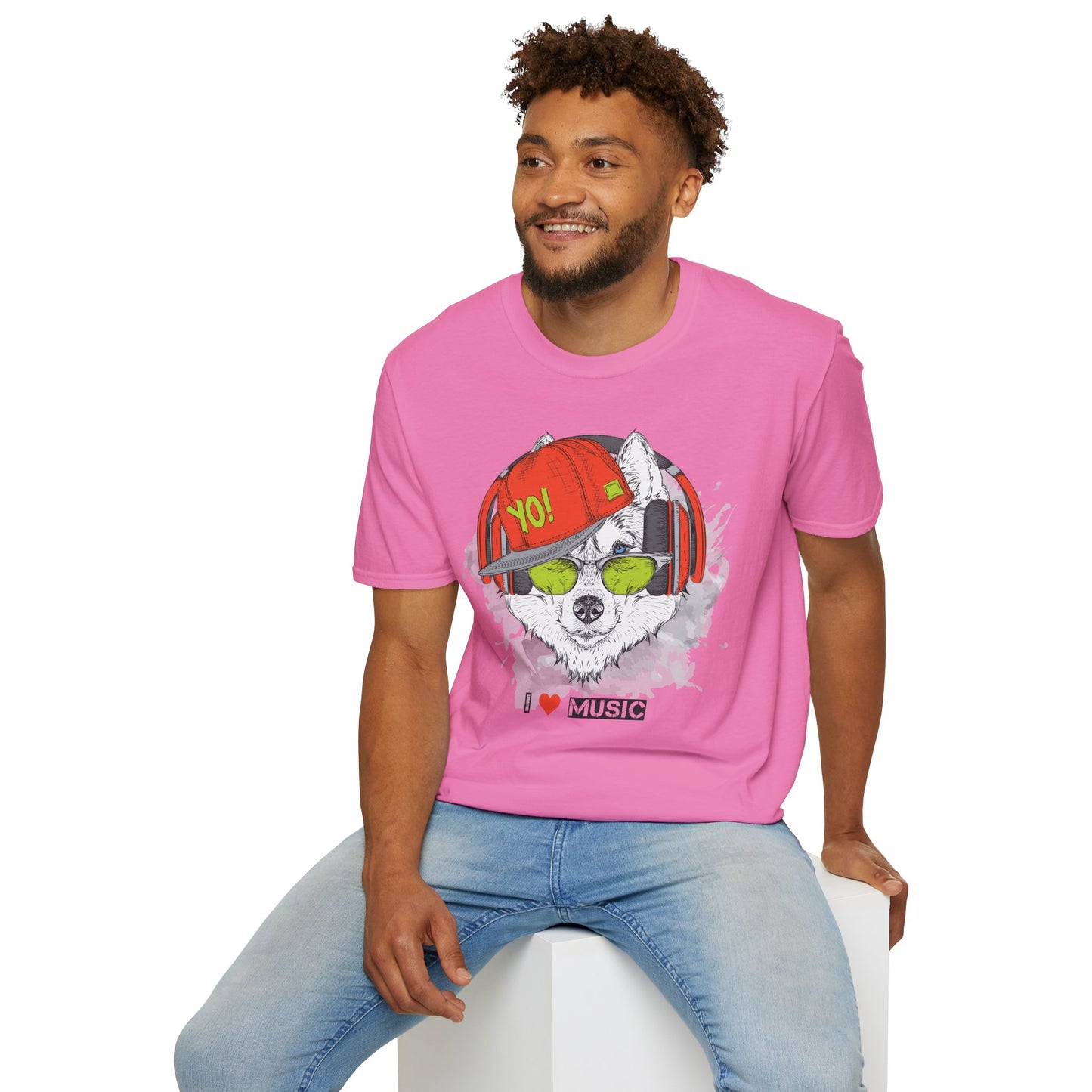 I love Music Animals Shirts, Shirt with Animals, Animals with Headphones Shirt
