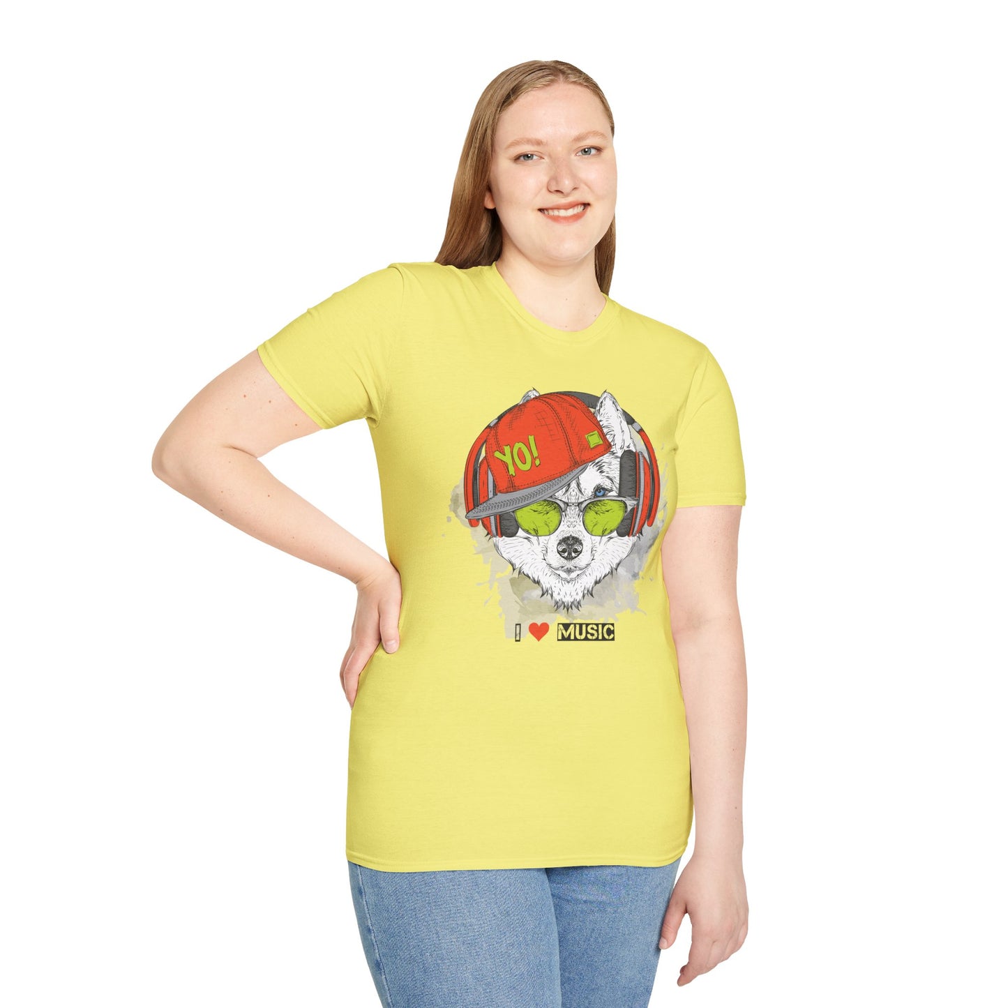 I love Music Animals Shirts, Shirt with Animals, Animals with Headphones Shirt