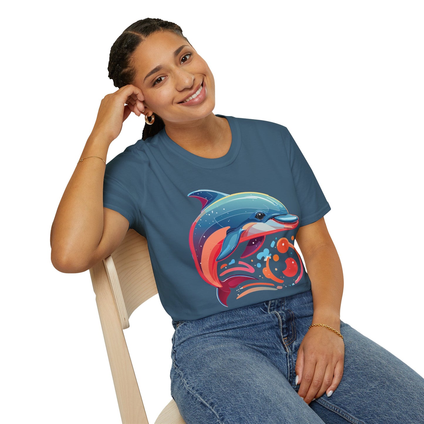 Dolphin Shirts, Shirt with Dolphin, Fish Tee Shirt, Animal Shirt