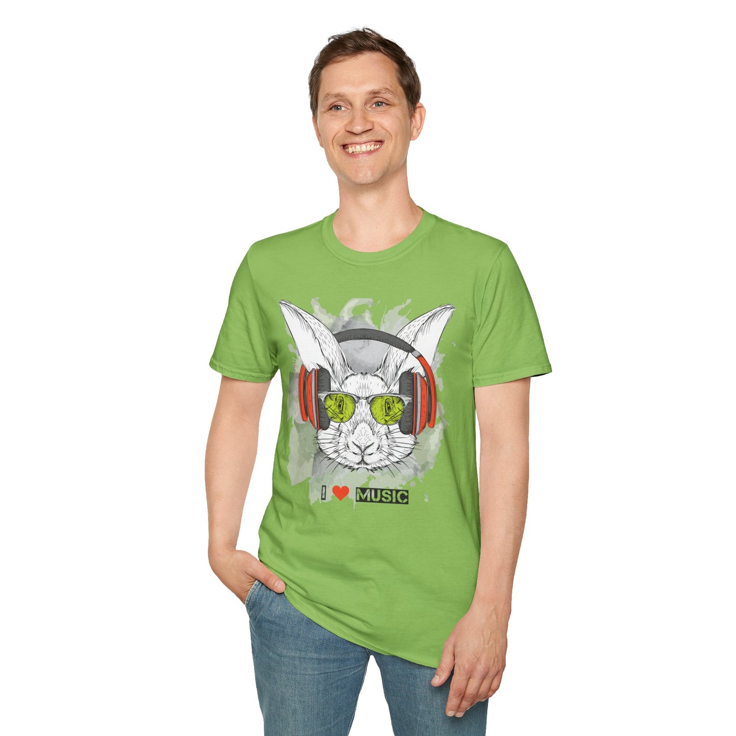 I love Music Animals Shirts, Shirt with Animals, Animals with Headphones Shirt