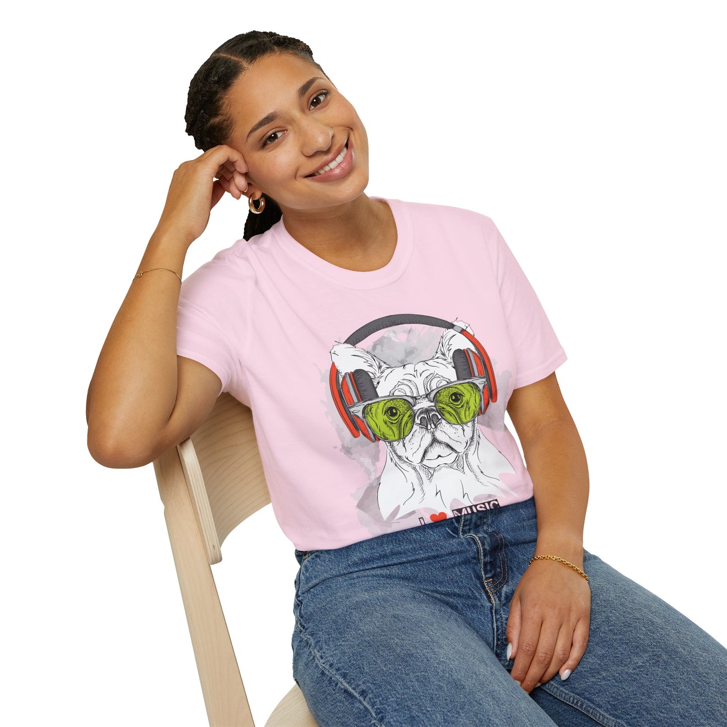 I love Music Animals Shirts, Shirt with Animals, Animals with Headphones Shirt