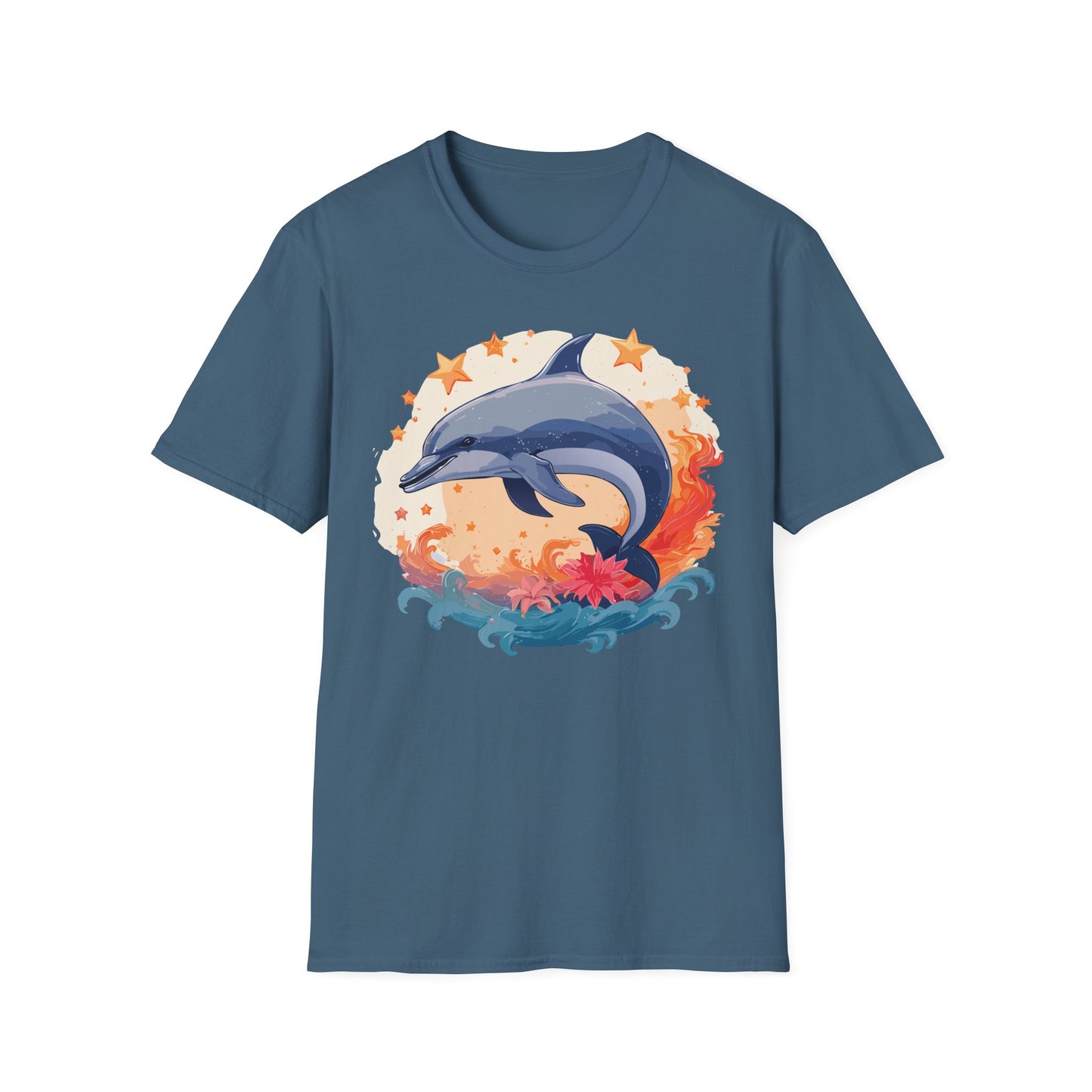 Dolphin Shirts, Shirt with Dolphin, Fish Tee Shirt, Animal Shirt