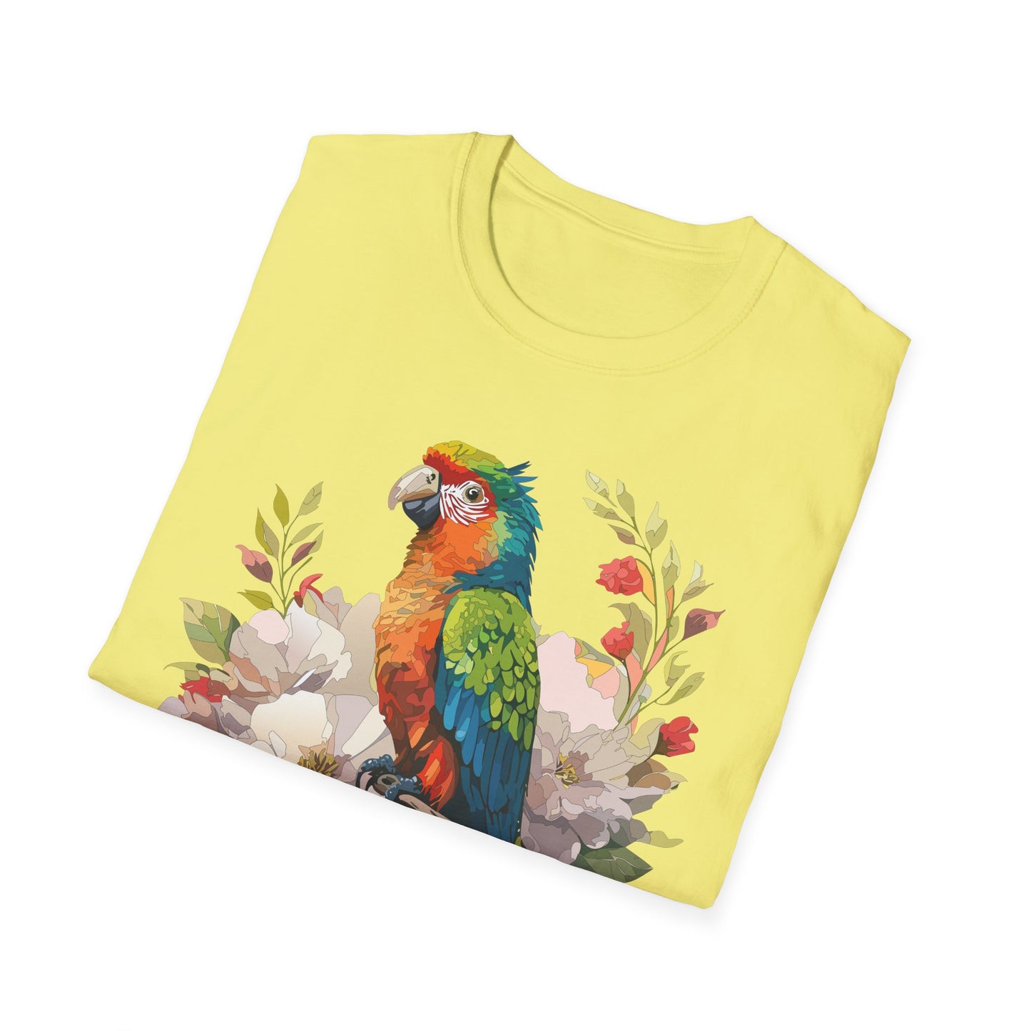 Bird T-Shirt, Floral Bird T Shirt, Shirt with Bird, Shirt with Animal