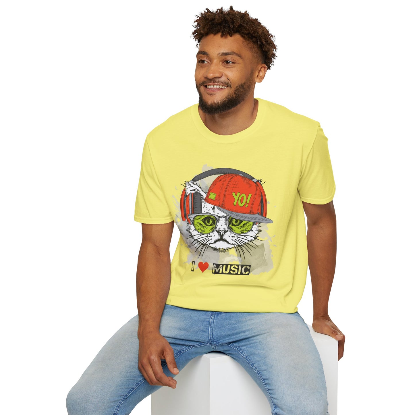 I love Music Animals Shirts, Shirt with Animals, Animals with Headphones Shirt