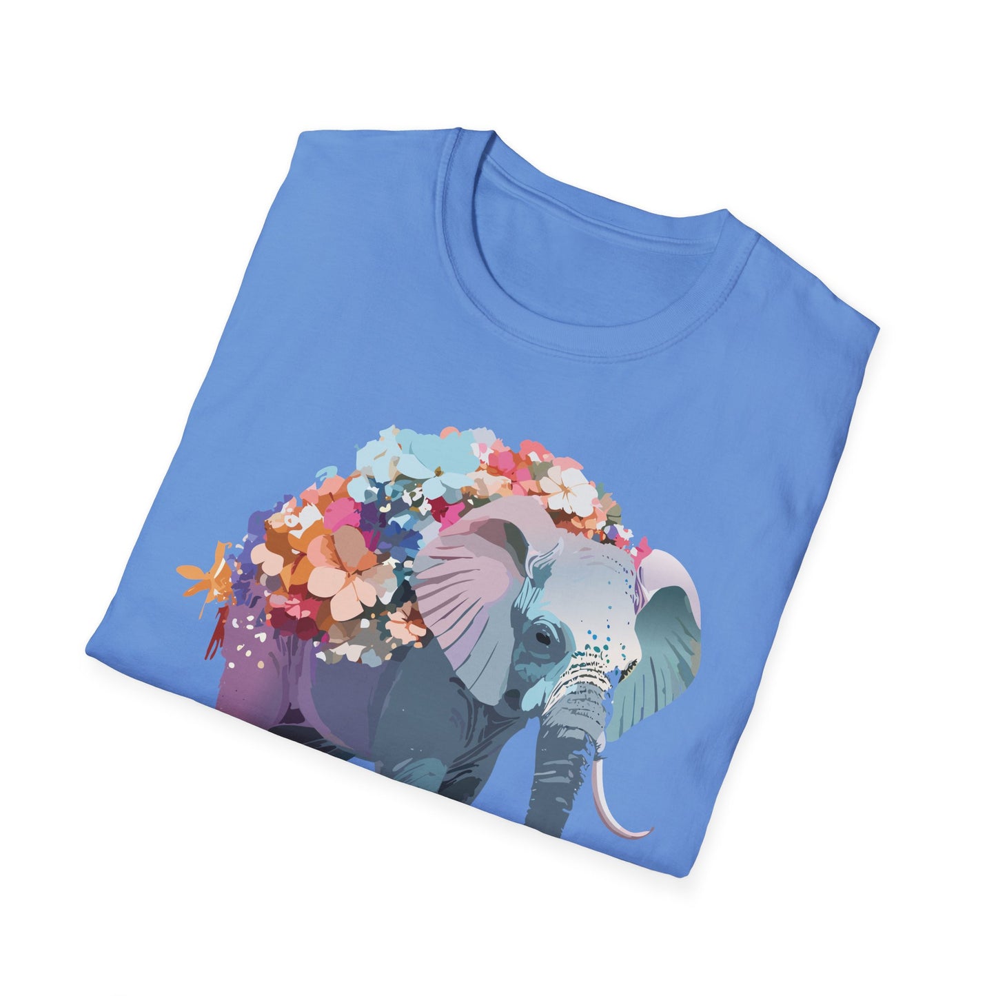 Elephant Shirt, T Shirt with Elephant, Elephant on T Shirt, T Shirt with Animation, Animals Tee Shirt
