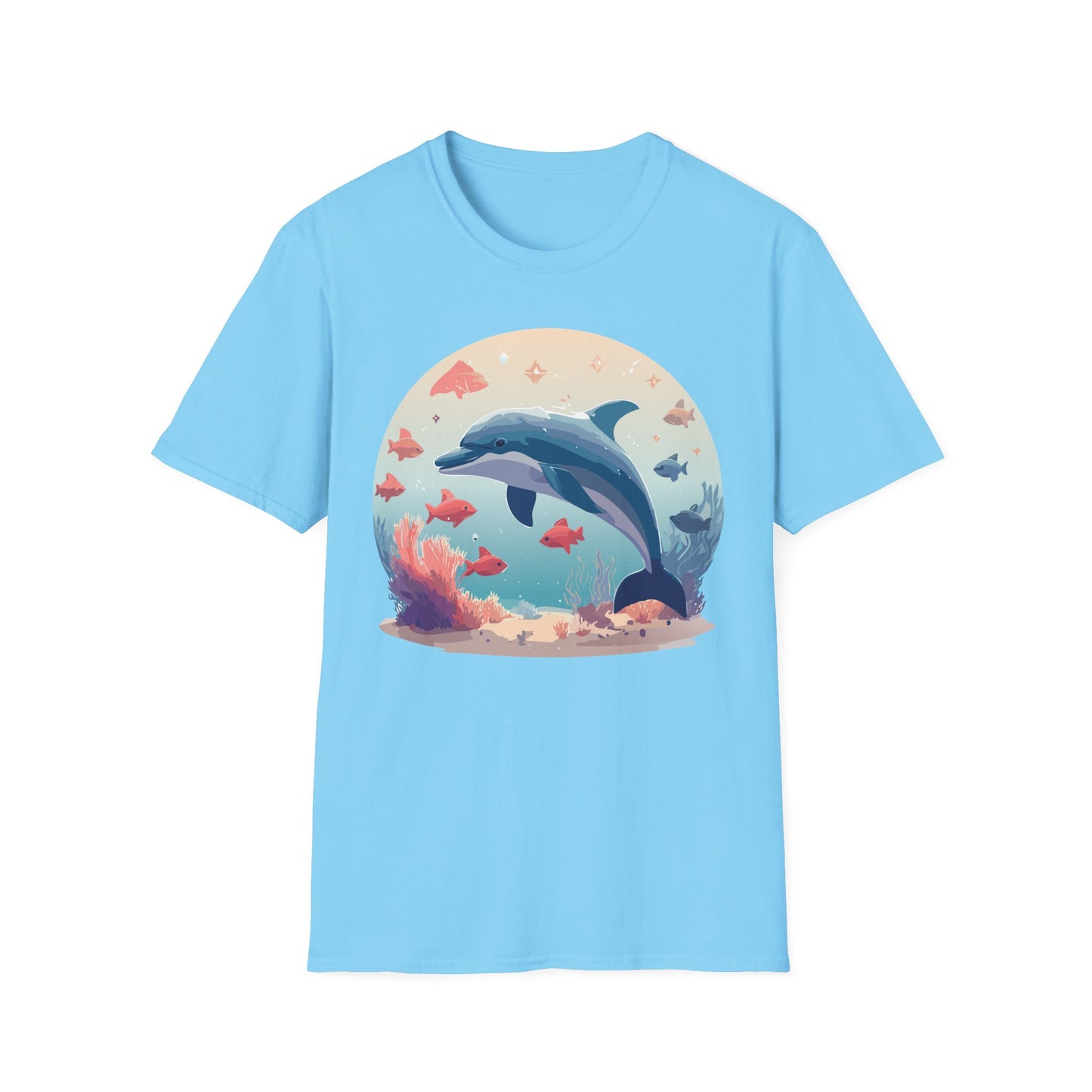 Dolphin Shirts, Shirt with Dolphin, Fish Tee Shirt, Animal Shirt