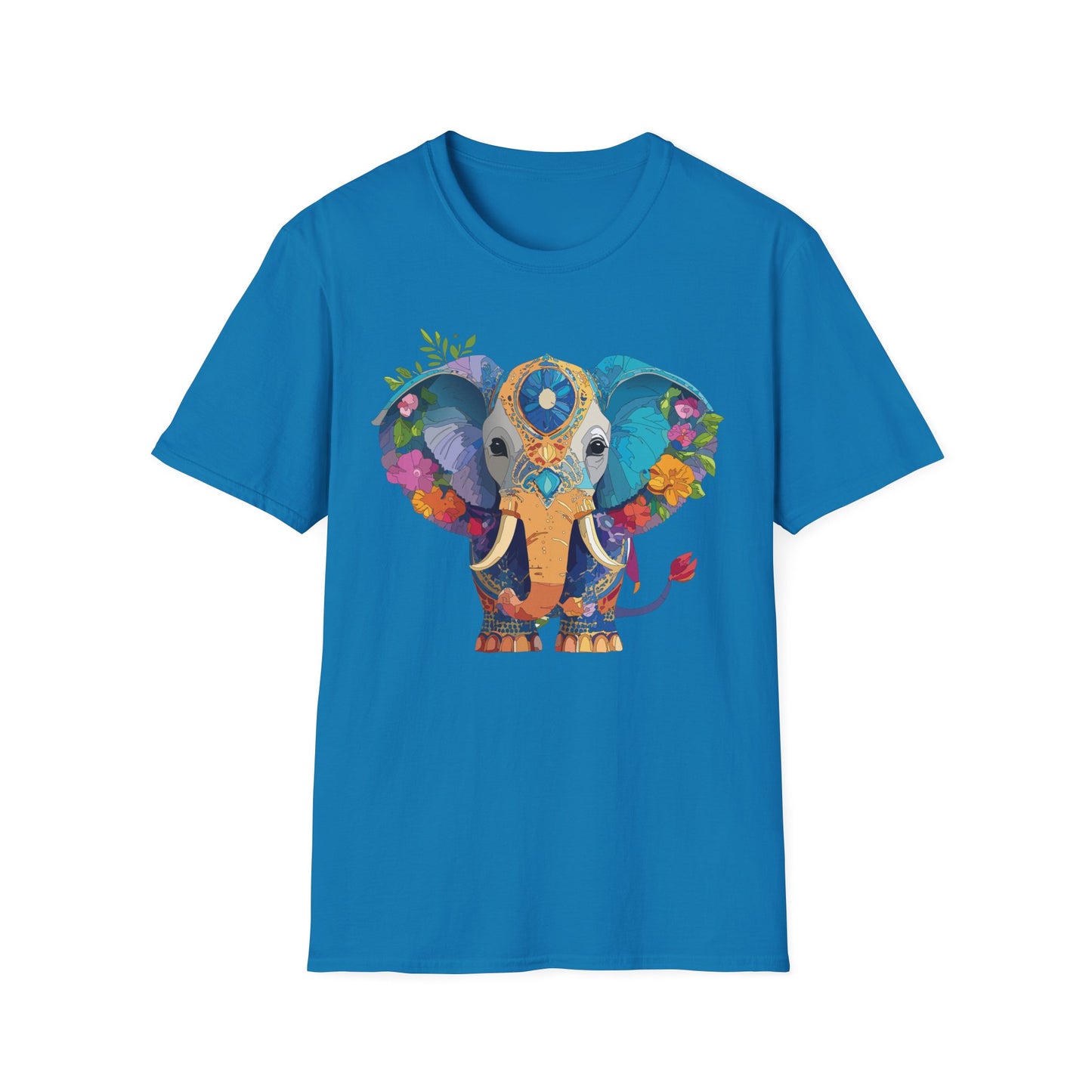Elephant Shirt, T Shirt with Elephant, Elephant on T Shirt, T Shirt with Animation, Animals Tee Shirt