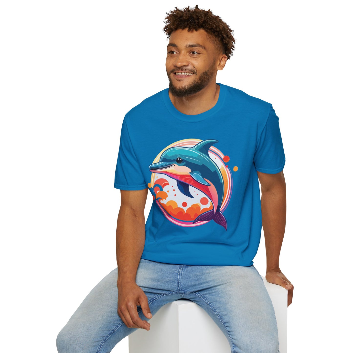 Dolphin Shirts, Shirt with Dolphin, Fish Tee Shirt, Animal Shirt