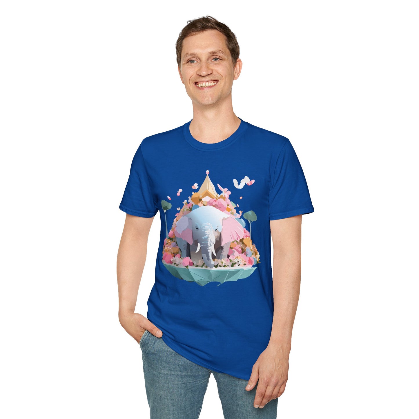 Elephant Shirt, T Shirt with Elephant, Elephant on T Shirt, T Shirt with Animation, Animals Tee Shirt