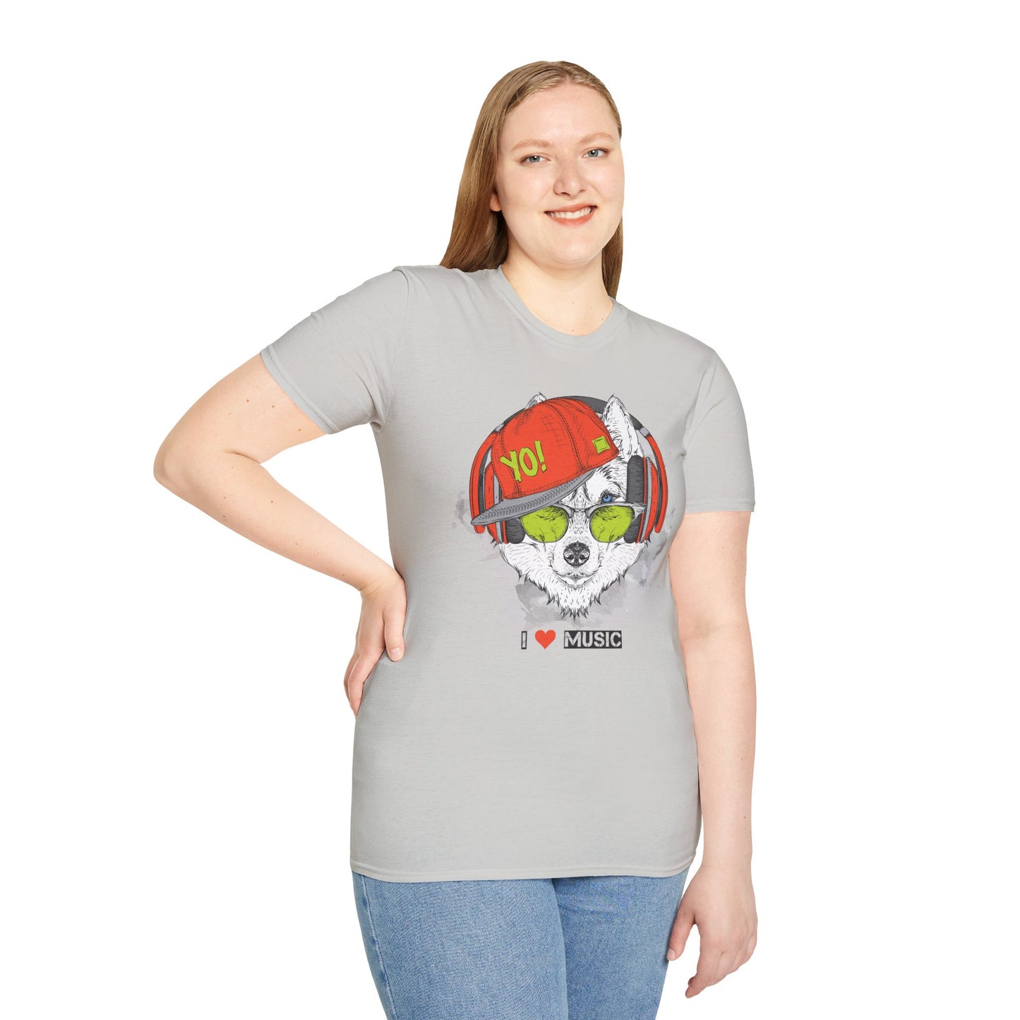 I love Music Animals Shirts, Shirt with Animals, Animals with Headphones Shirt