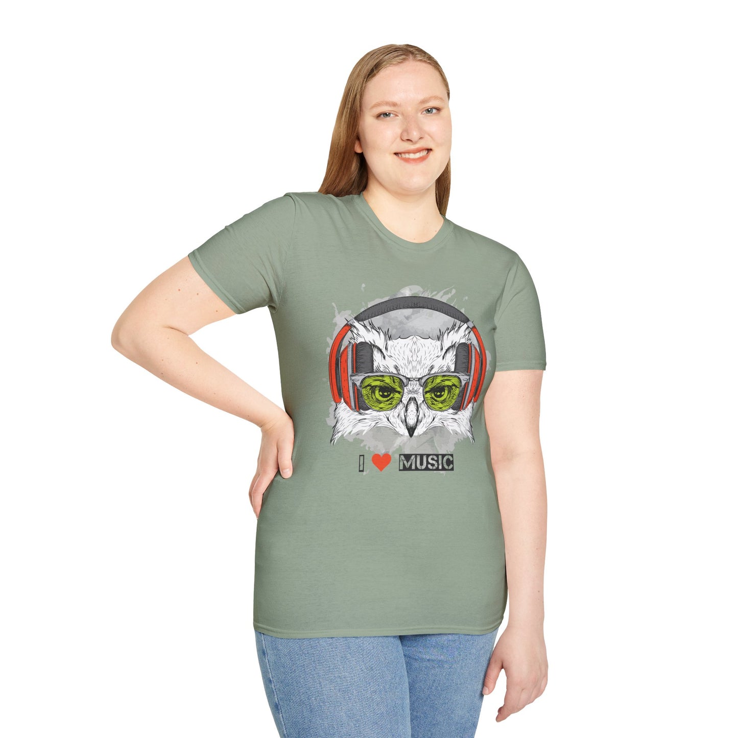 I love Music Animals Shirts, Shirt with Animals, Animals with Headphones Shirt