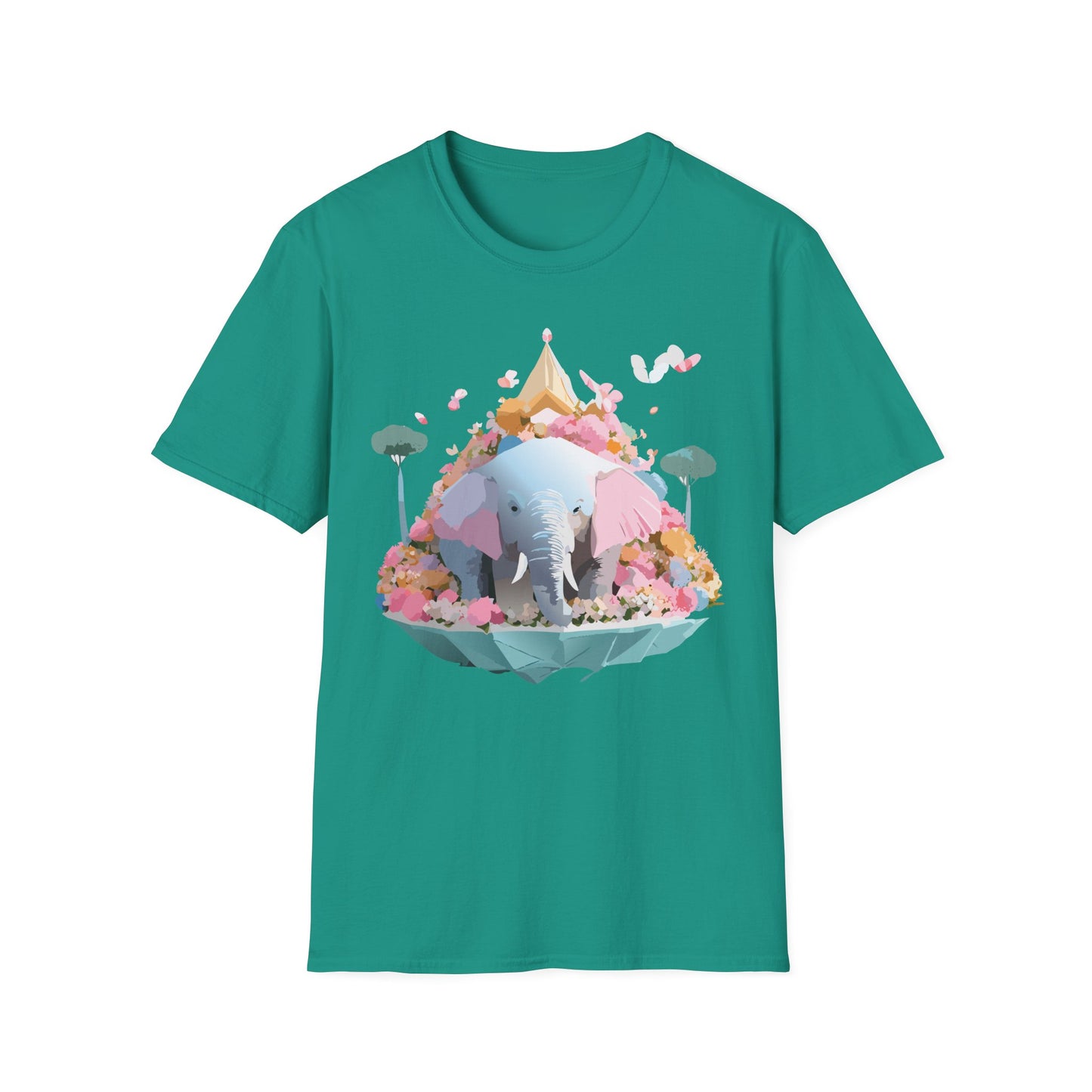 Elephant Shirt, T Shirt with Elephant, Elephant on T Shirt, T Shirt with Animation, Animals Tee Shirt
