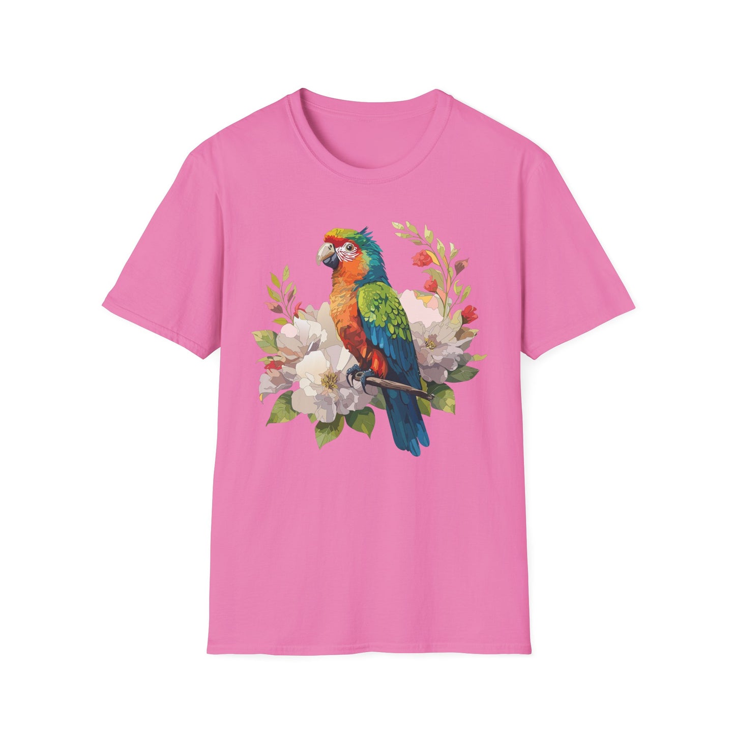 Bird T-Shirt, Floral Bird T Shirt, Shirt with Bird, Shirt with Animal