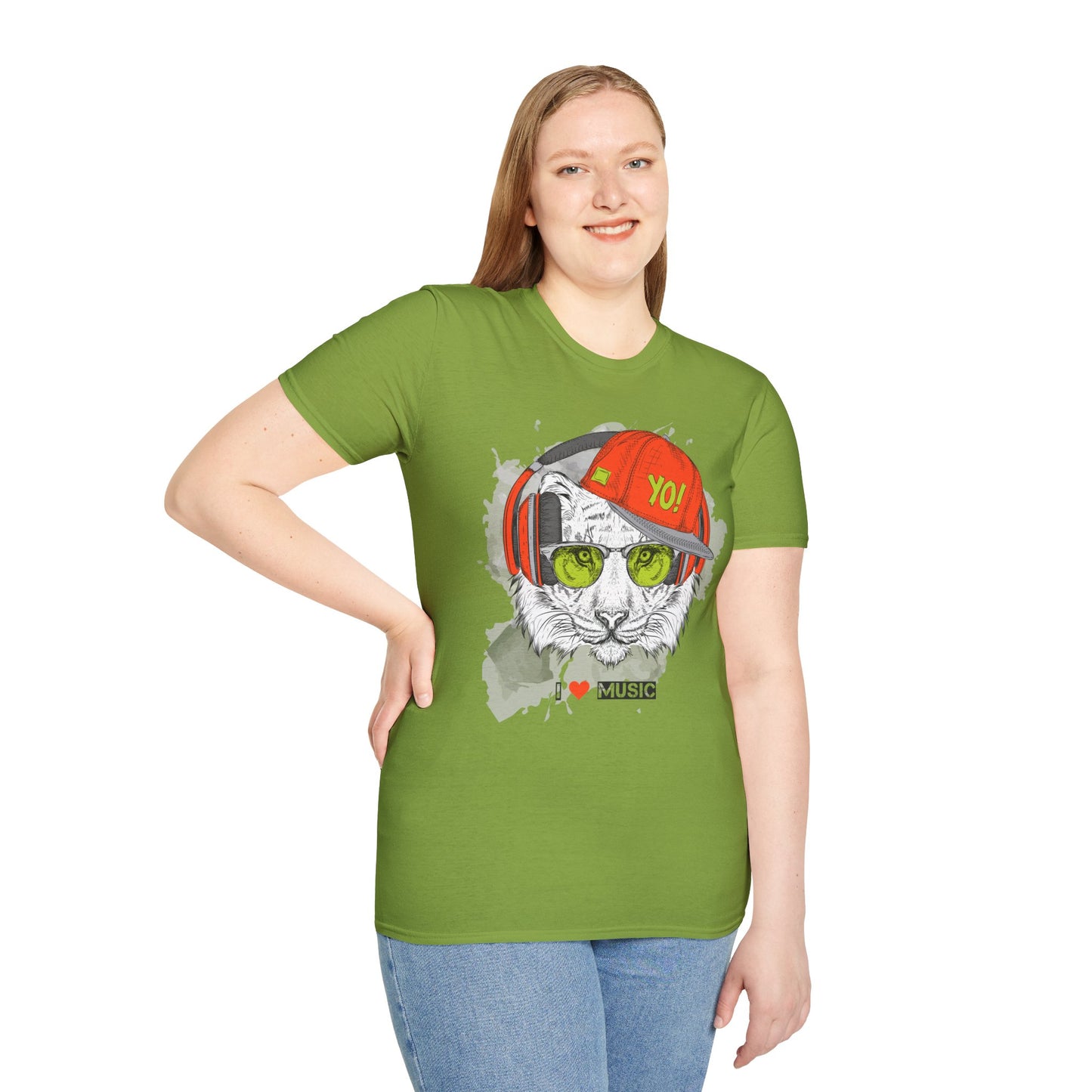 I love Music Animals Shirts, Shirt with Animals, Animals with Headphones Shirt