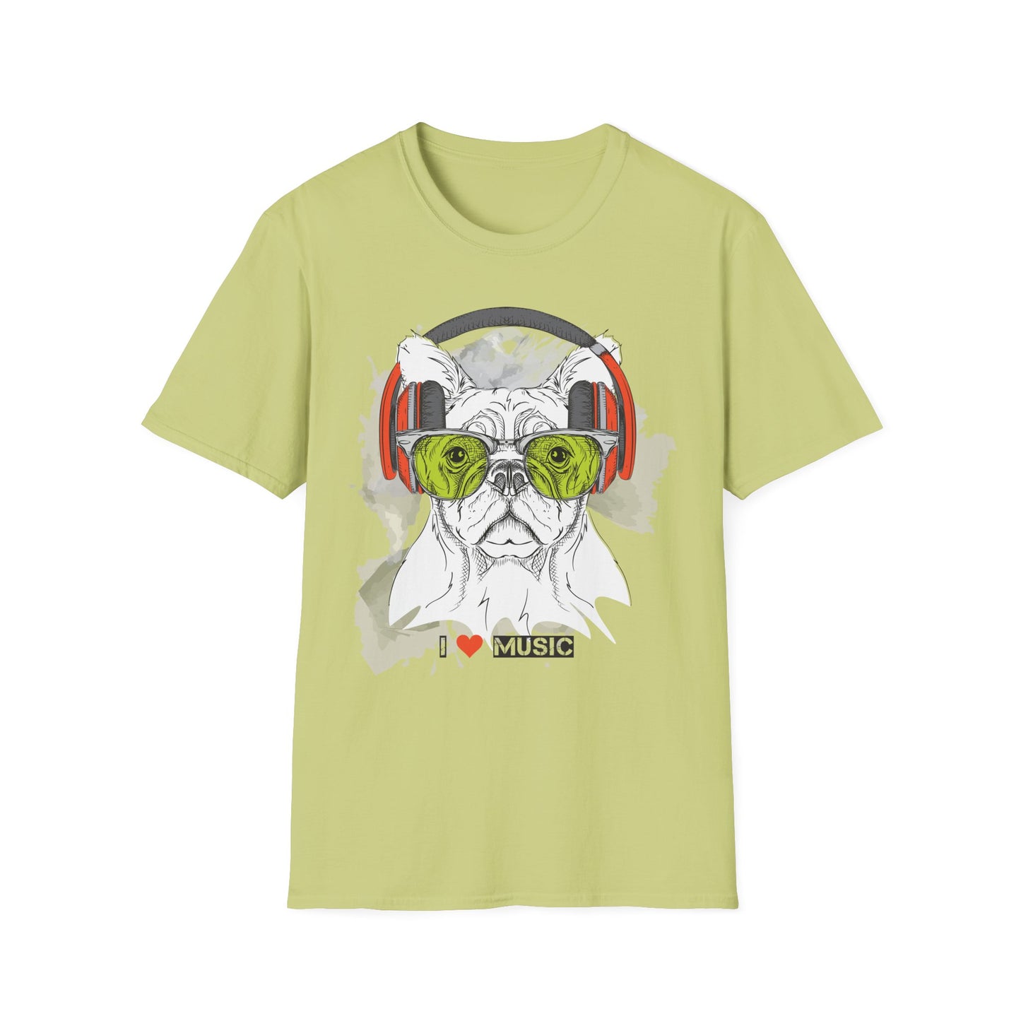 I love Music Animals Shirts, Shirt with Animals, Animals with Headphones Shirt