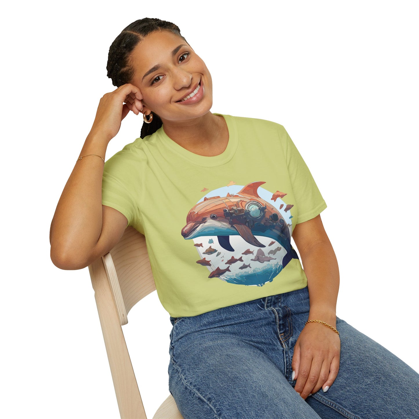 Dolphin Shirts, Shirt with Dolphin, Fish Tee Shirt, Animal Shirt