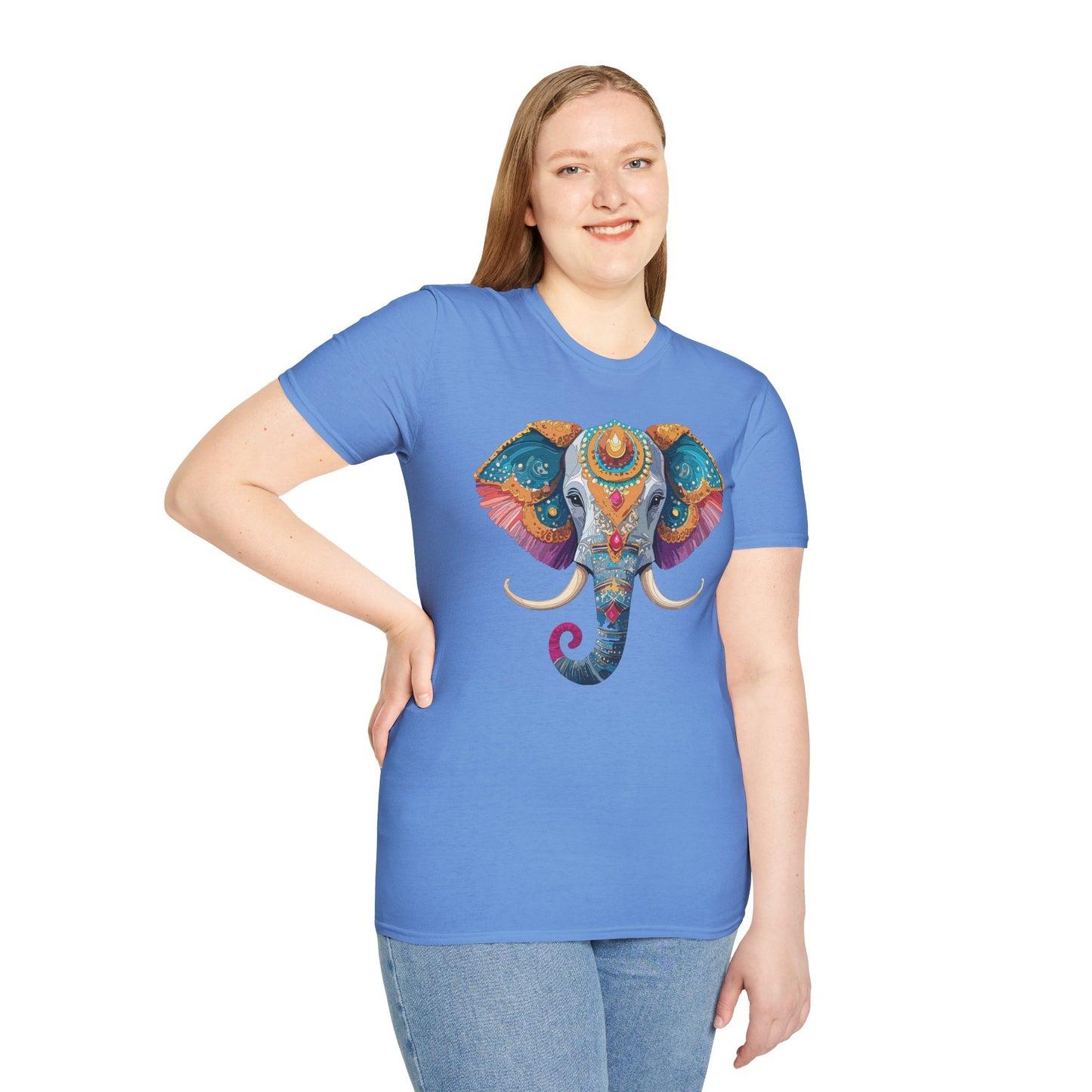 Elephant Shirt, T Shirt with Elephant, Elephant on T Shirt, T Shirt with Animation, Animals Tee Shirt