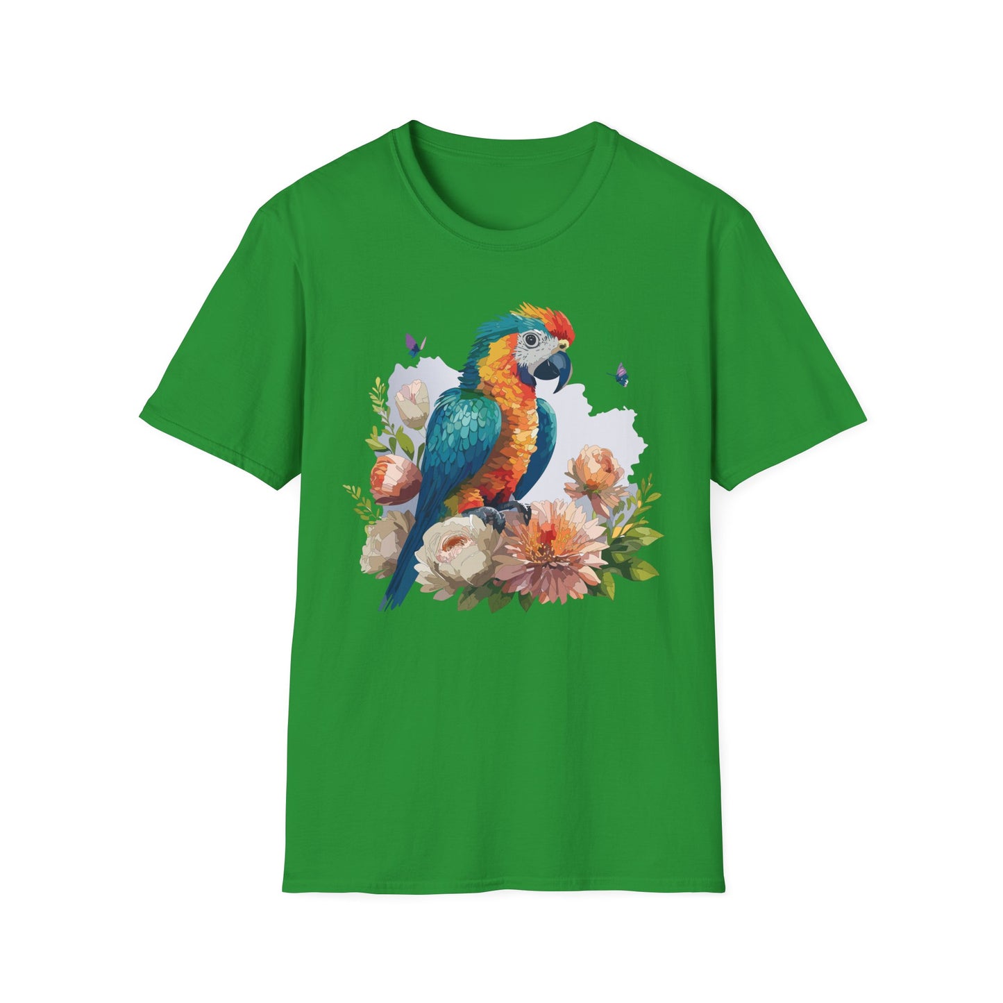 Bird T-Shirt, Floral Bird T Shirt, Shirt with Bird, Shirt with Animal
