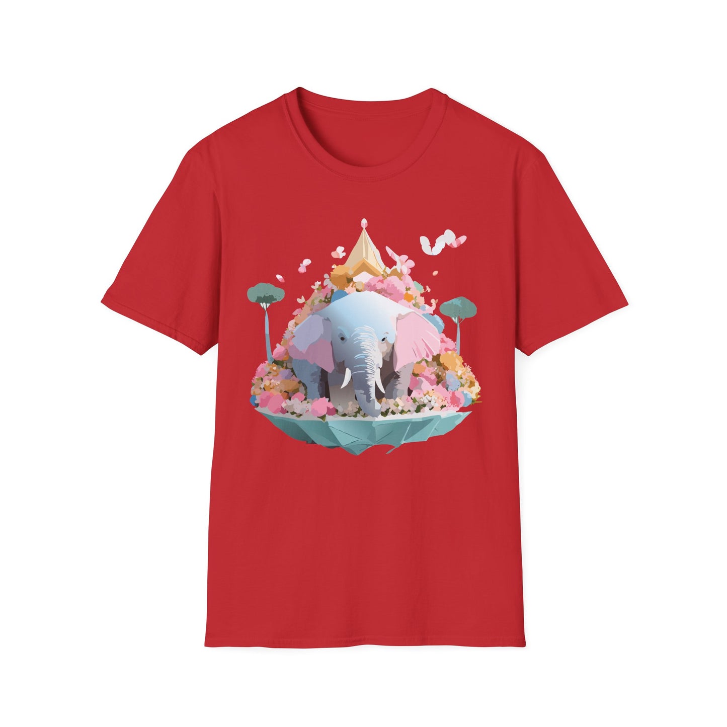 Elephant Shirt, T Shirt with Elephant, Elephant on T Shirt, T Shirt with Animation, Animals Tee Shirt