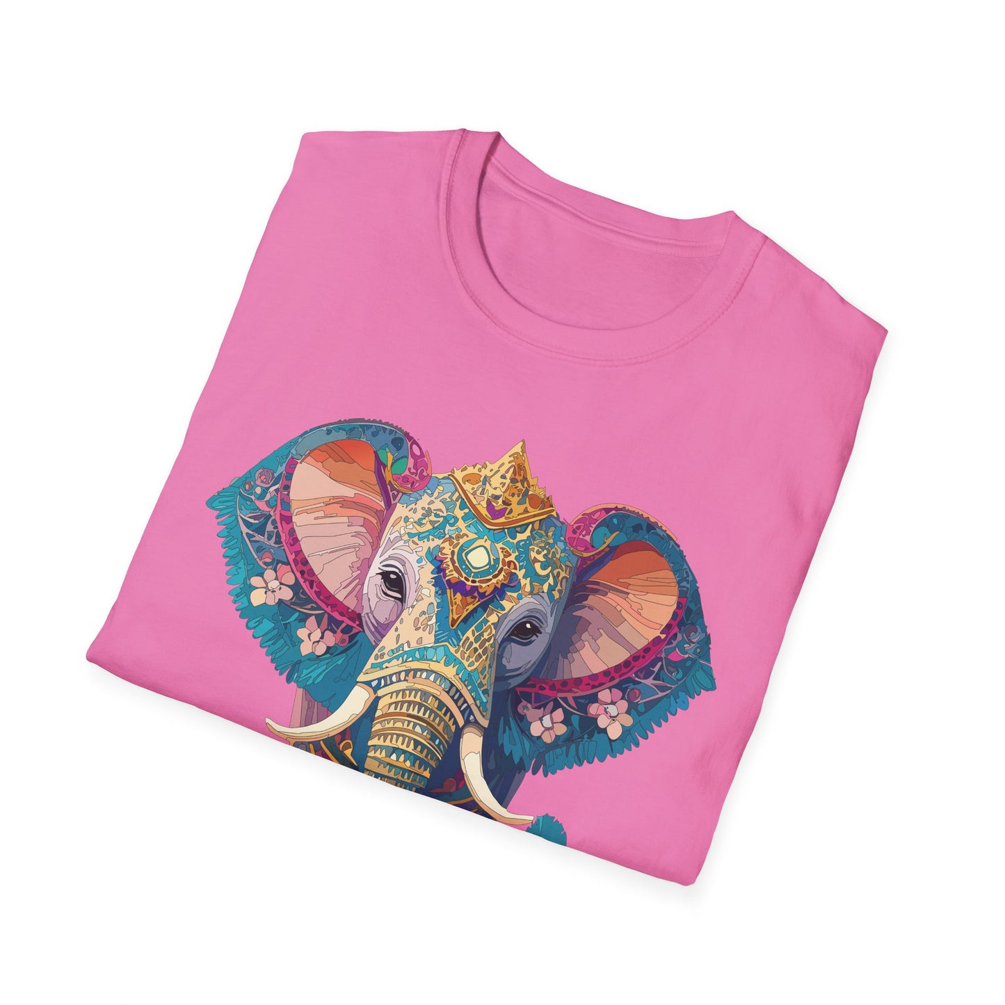 Elephant Shirt, T Shirt with Elephant, Elephant on T Shirt, T Shirt with Animation, Animals Tee Shirt