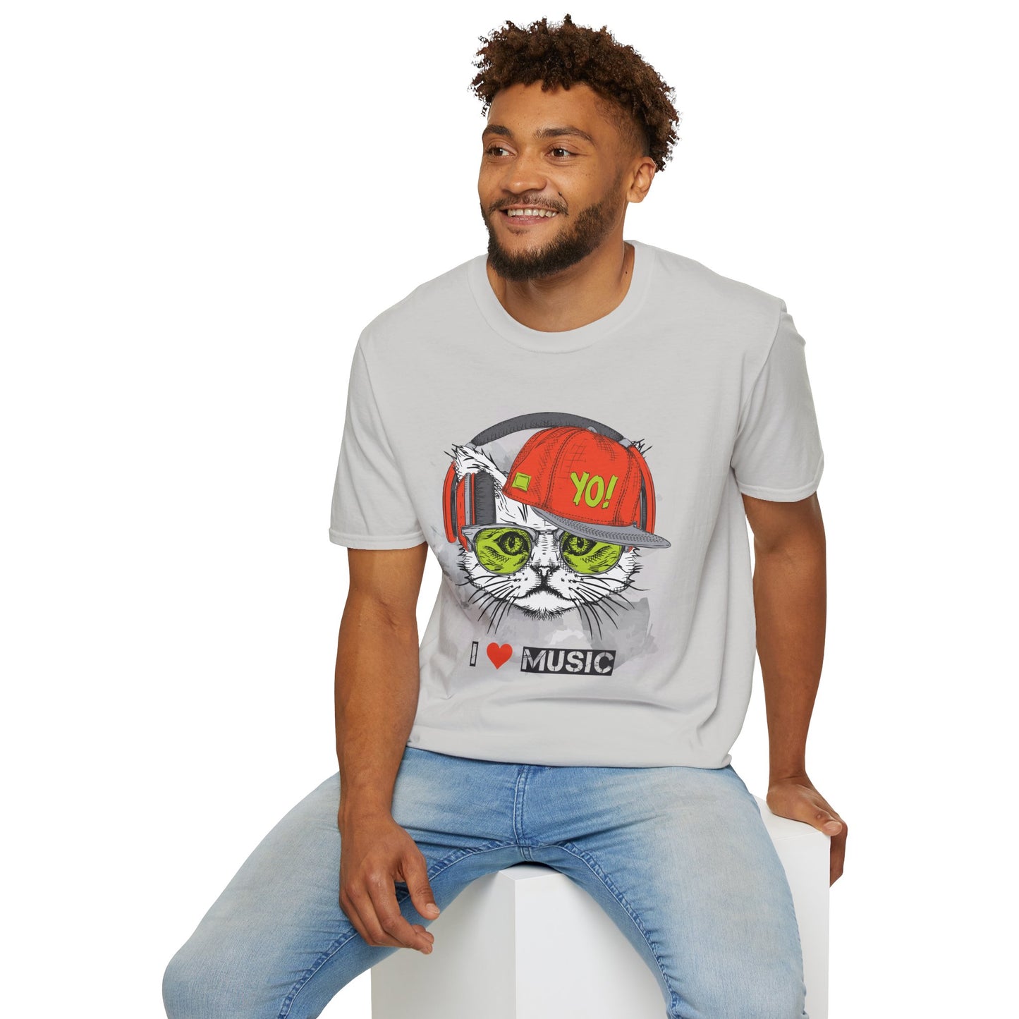 I love Music Animals Shirts, Shirt with Animals, Animals with Headphones Shirt