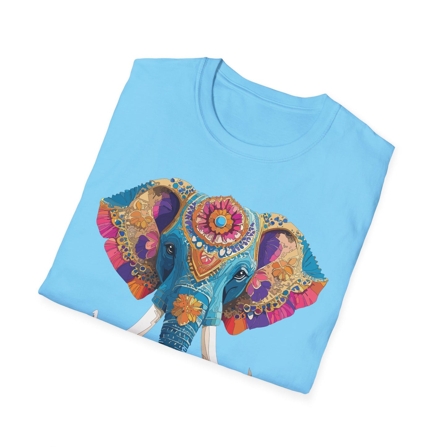 Elephant Shirt, T Shirt with Elephant, Elephant on T Shirt, T Shirt with Animation, Animals Tee Shirt