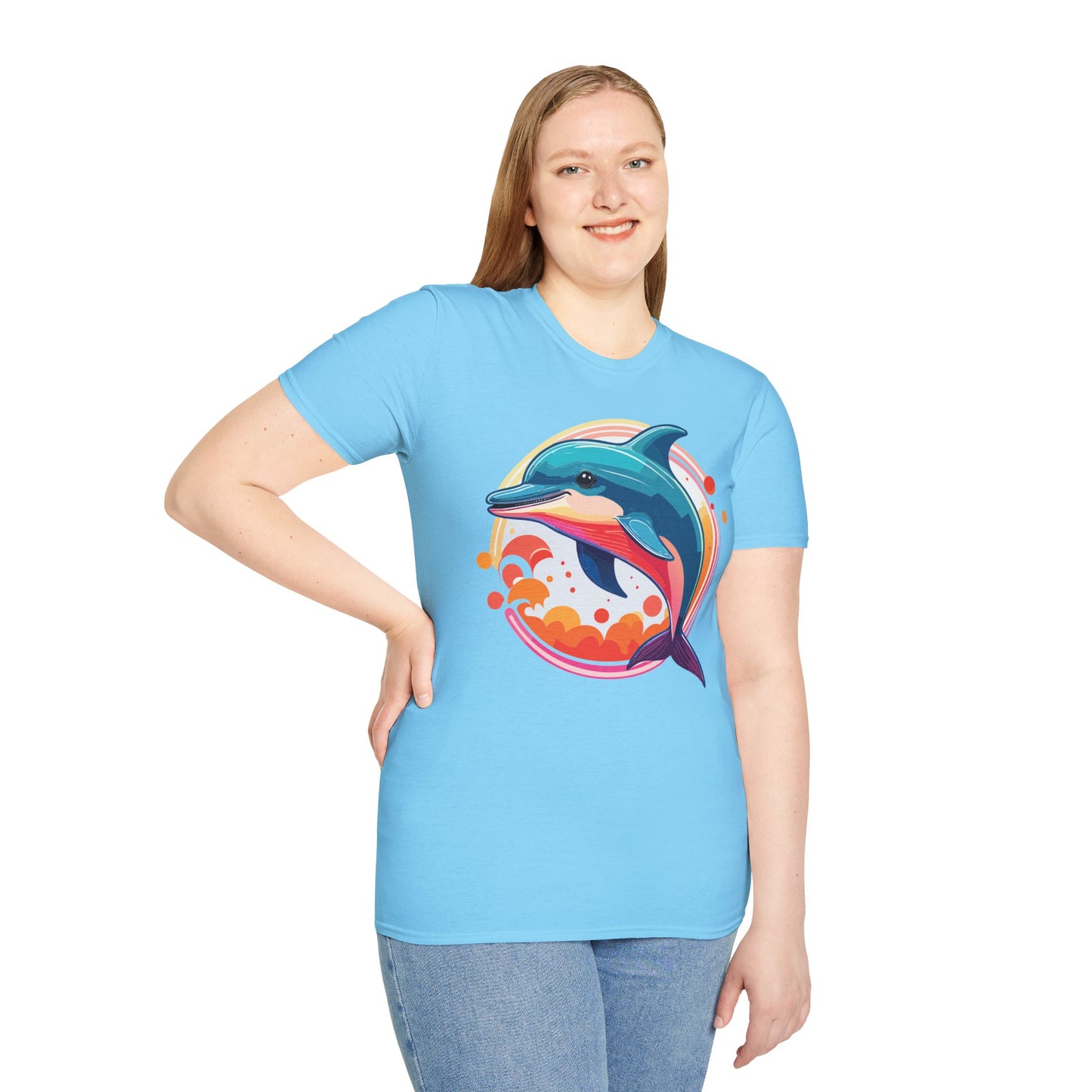 Dolphin Shirts, Shirt with Dolphin, Fish Tee Shirt, Animal Shirt
