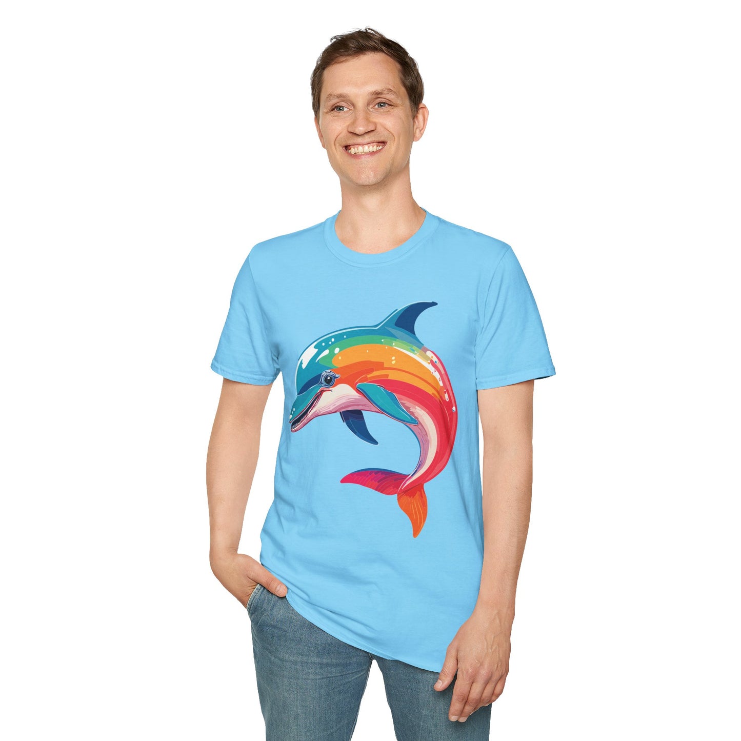 Dolphin Shirts, Shirt with Dolphin, Fish Tee Shirt, Animal Shirt