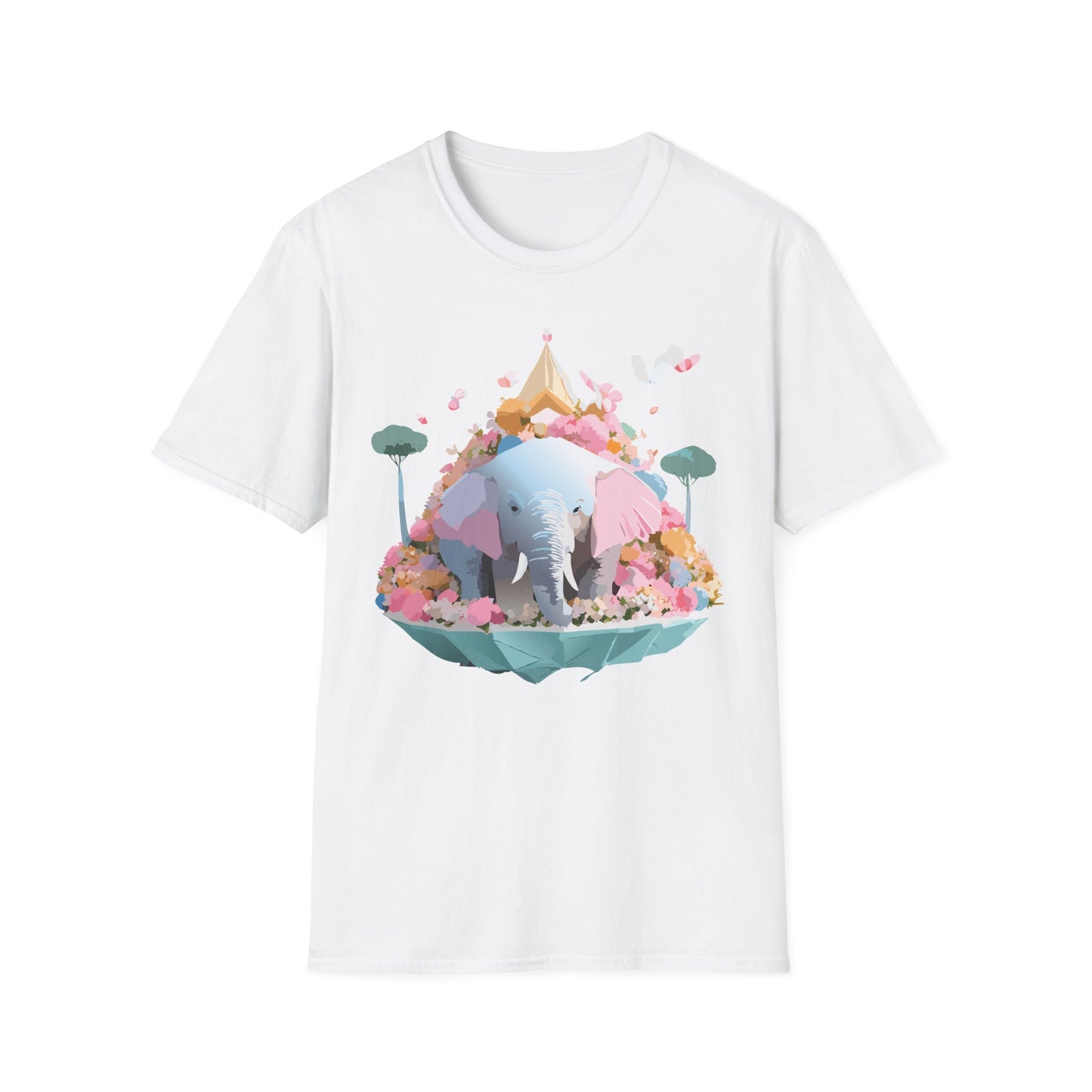 Elephant Shirt, T Shirt with Elephant, Elephant on T Shirt, T Shirt with Animation, Animals Tee Shirt