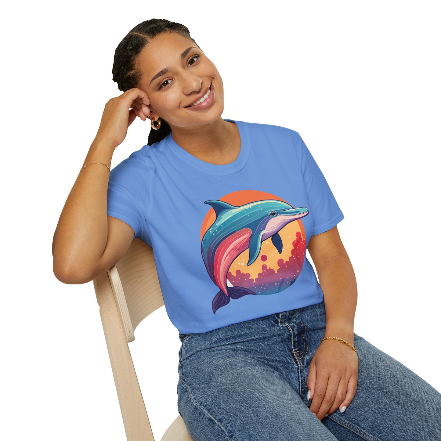 Dolphin Shirts, Shirt with Dolphin, Fish Tee Shirt, Animal Shirt