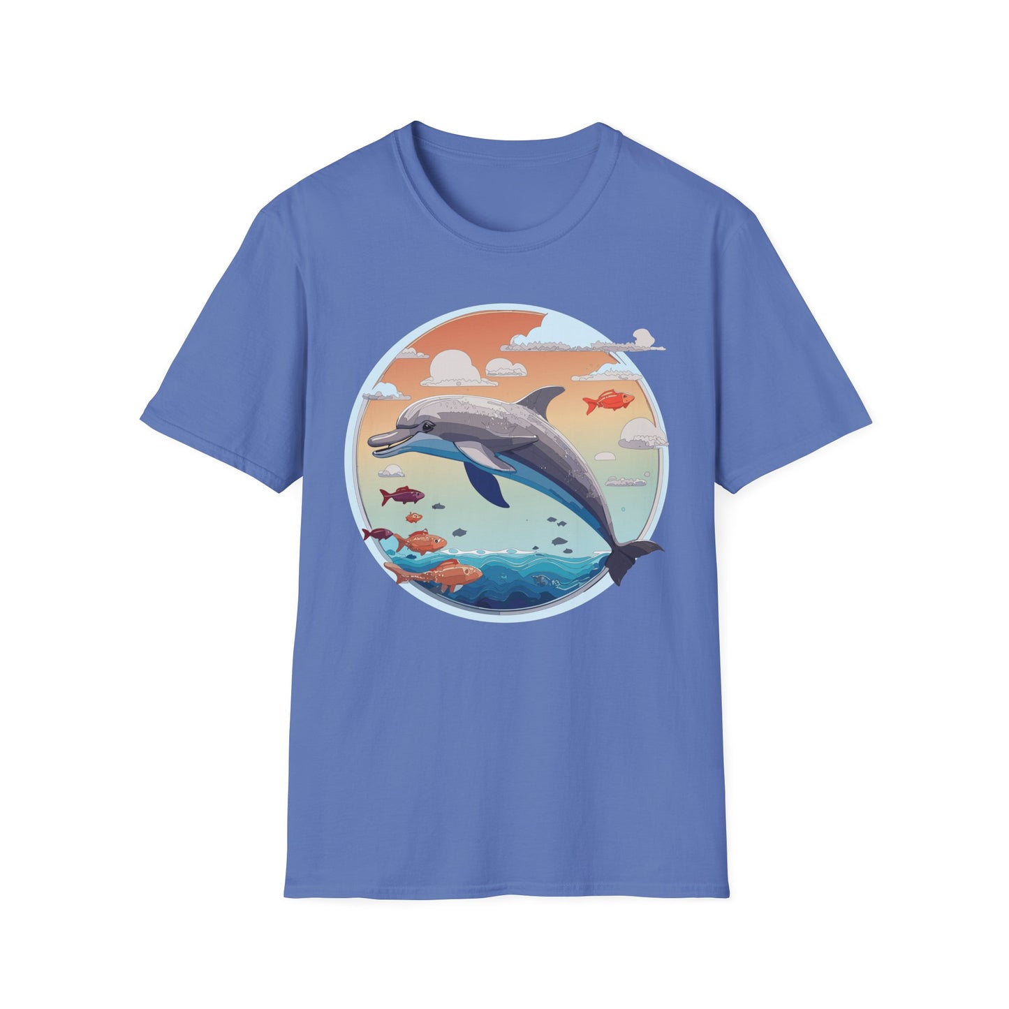Dolphin Shirts, Shirt with Dolphin, Fish Tee Shirt, Animal Shirt