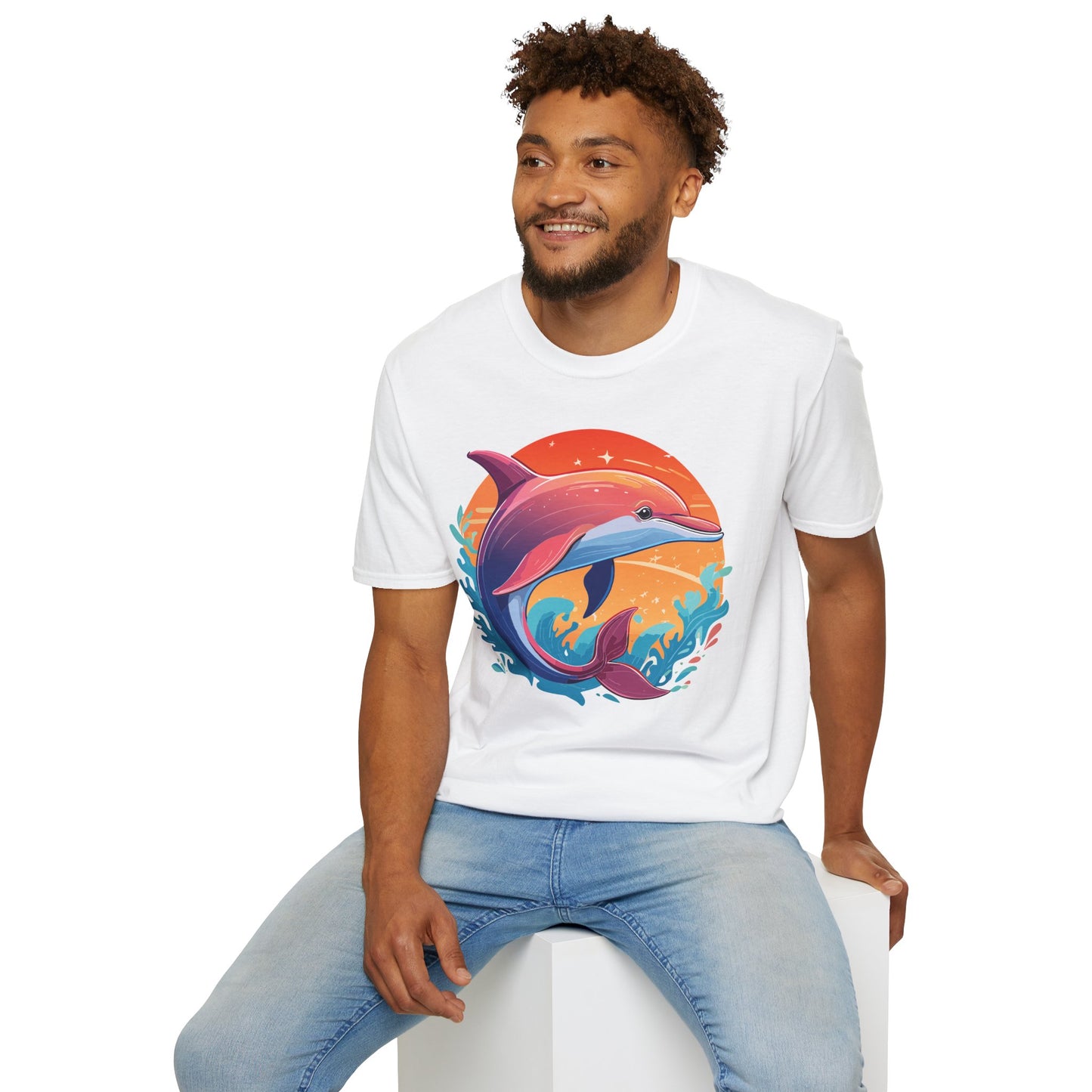 Dolphin Shirts, Shirt with Dolphin, Fish Tee Shirt, Animal Shirt